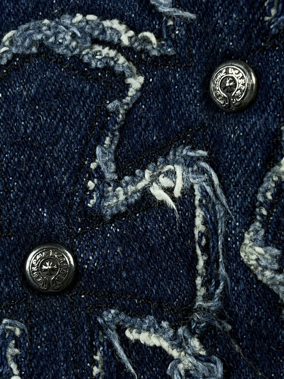 Chrome Hearts Chrome Hearts Cemetery Denim Patch Flared Stretch Jeans Size 32" / US 10 / IT 46 - 13 Thumbnail