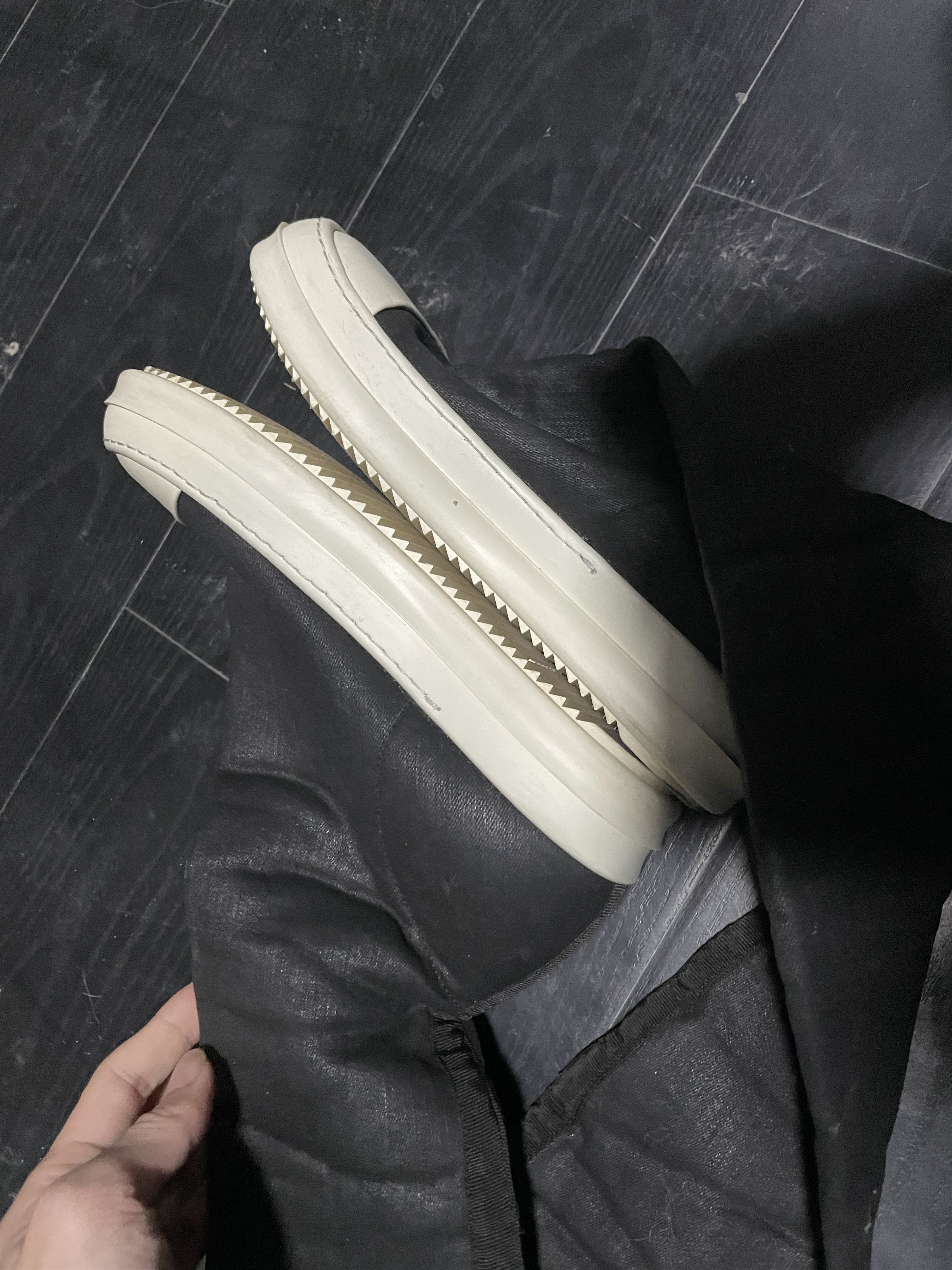 rick owens sock high top boots