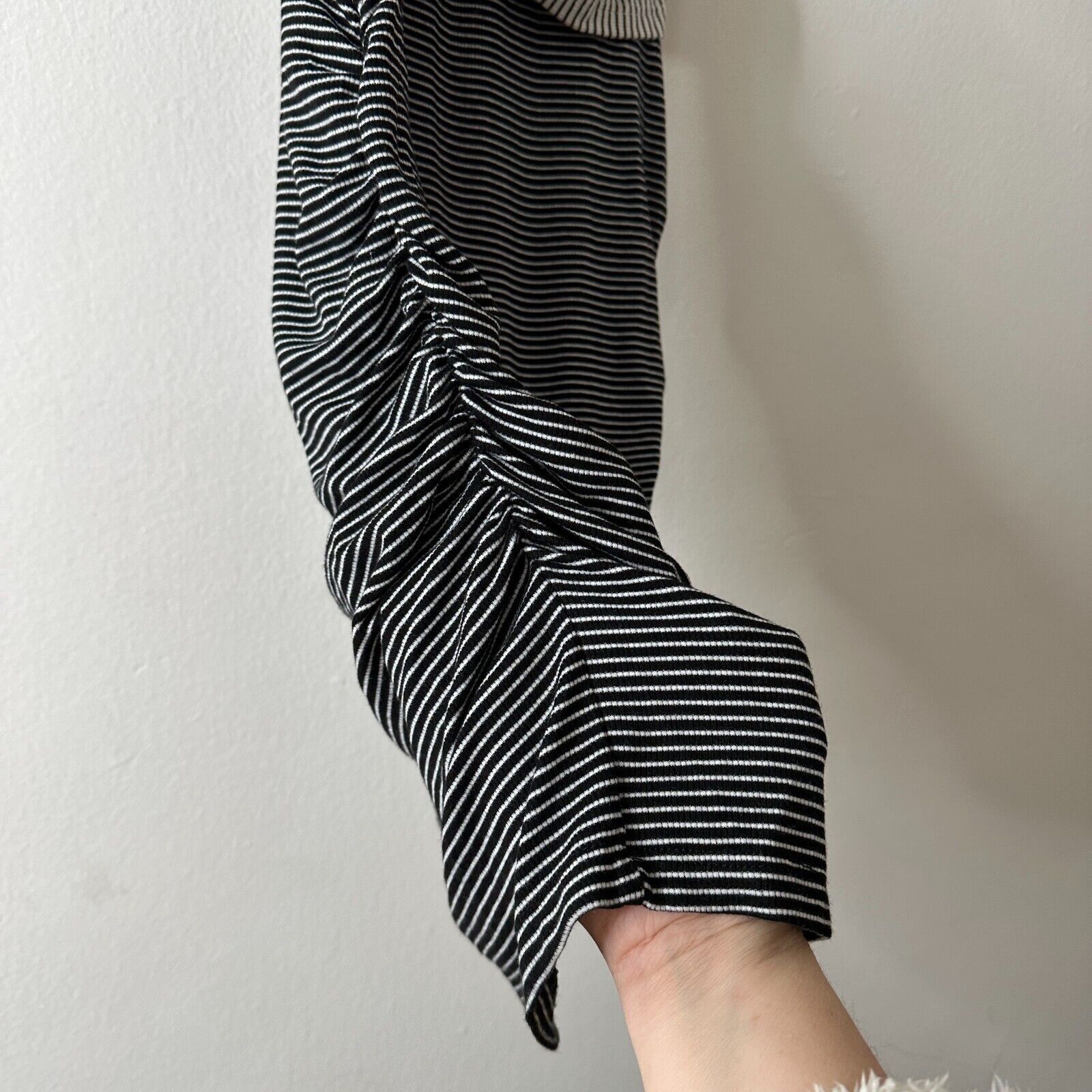 Other Allison Joy Kit Stripe Twist Front Ruche Knit Dress Dress XS Size XS / US 0-2 / IT 36-38 - 6 Thumbnail