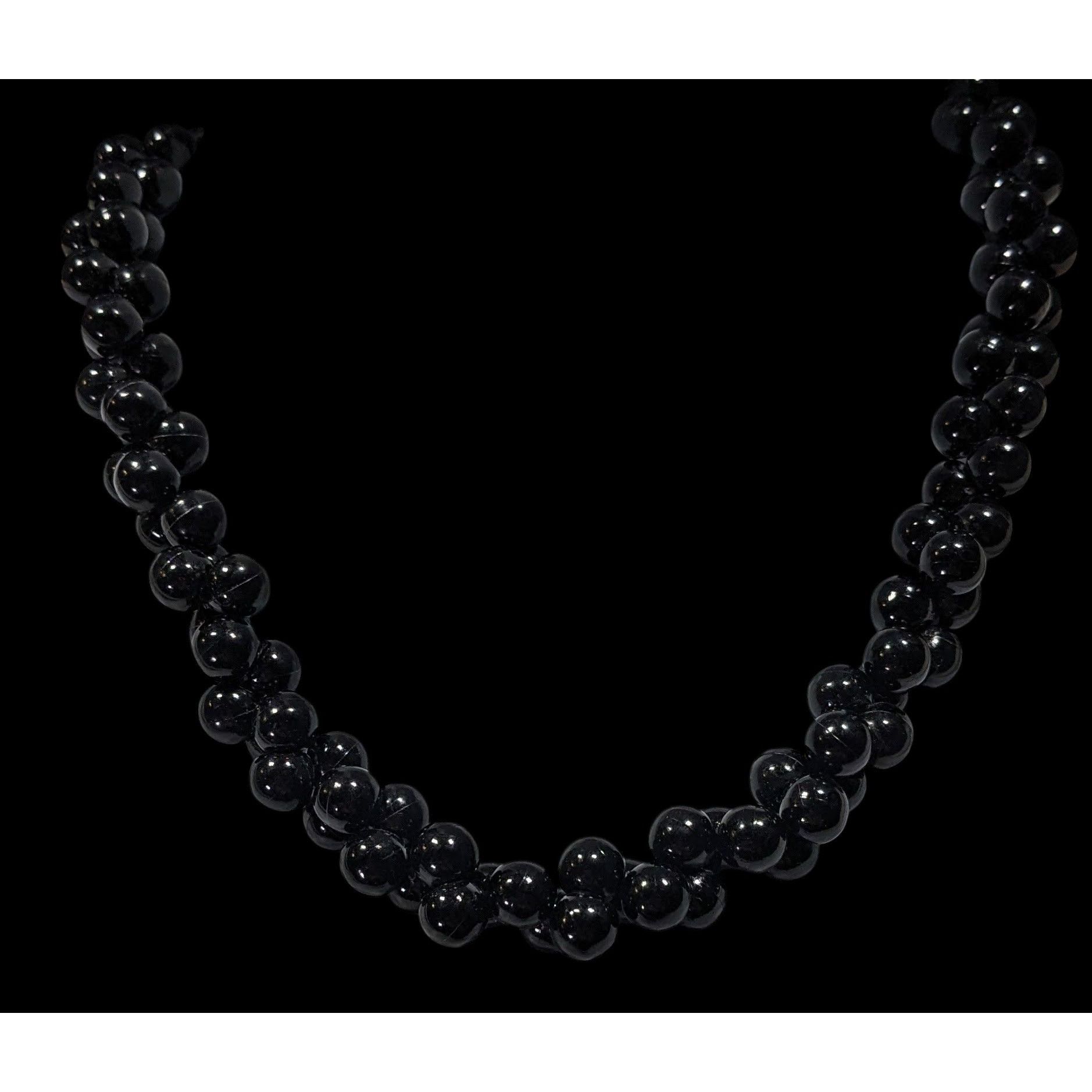 Other Vintage Elegant Black Beaded Costume Necklace Size ONE SIZE - 4 Thumbnail