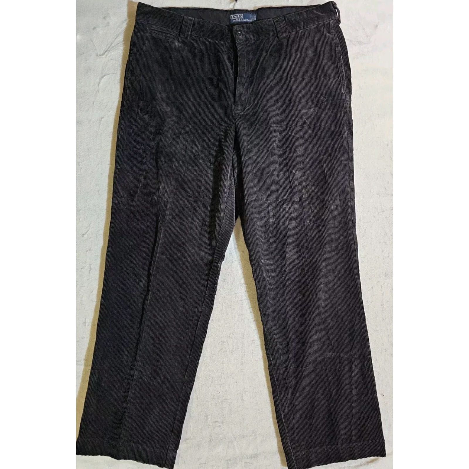 Polo Ralph Lauren VINTAGE Polo Ralph Lauren Corduroy Pants Regular Fit Button-Fly Men's 40x32 Brown Size US L / EU 52-54 / 3 - 2 Thumbnail