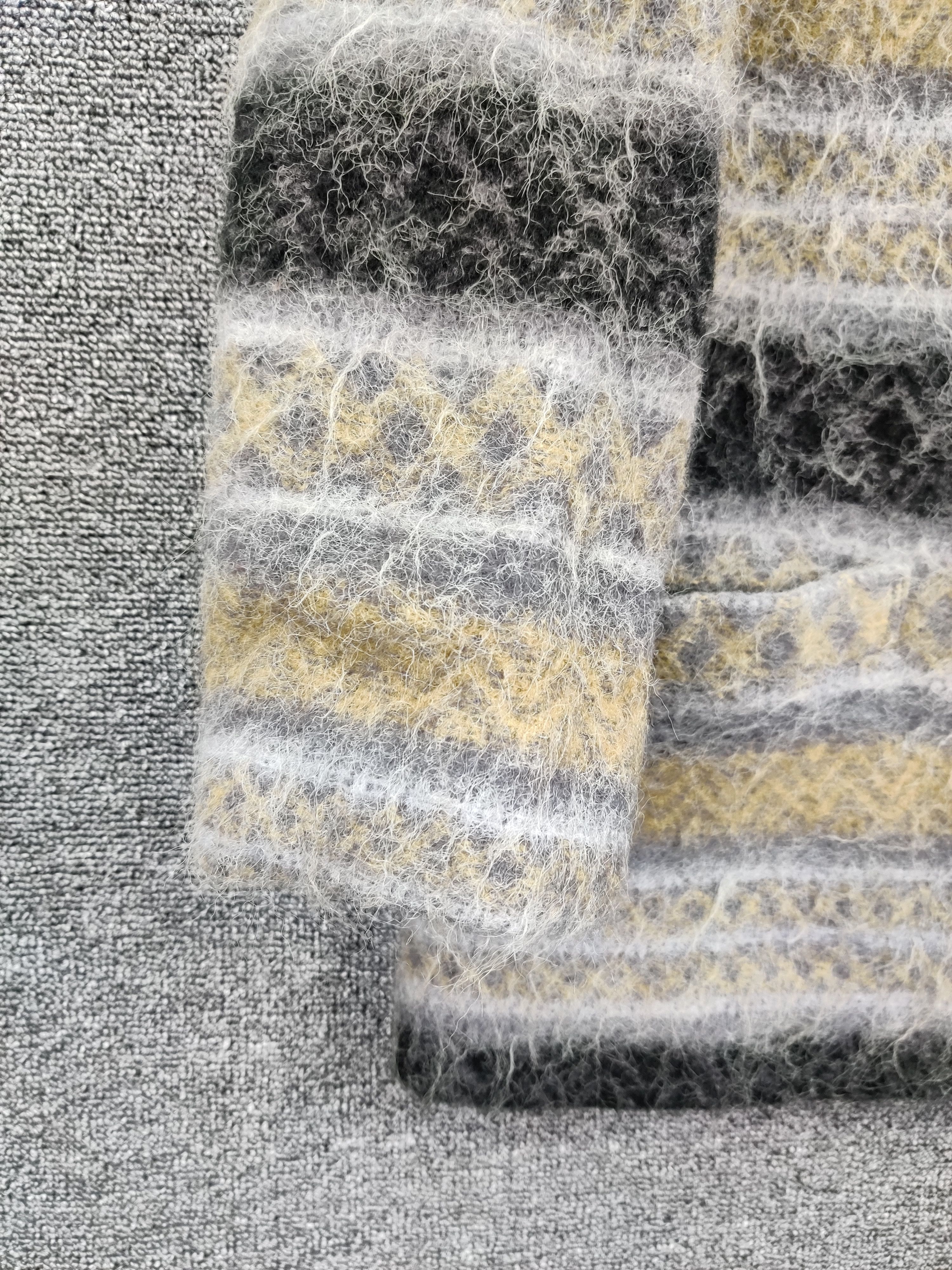Japanese Brand Love Rich Cardigan Mohair Fair Isle Button Ups Size US M / EU 48-50 / 2 - 4 Thumbnail