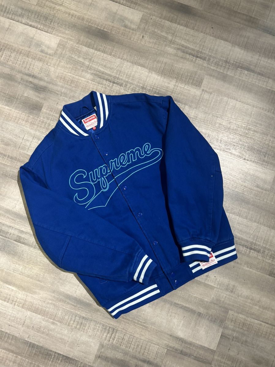 Supreme Supreme x Mitchell & Ness Doughboy Twill Varsity Jacket Size US M / EU 48-50 / 2 - 1 Thumbnail