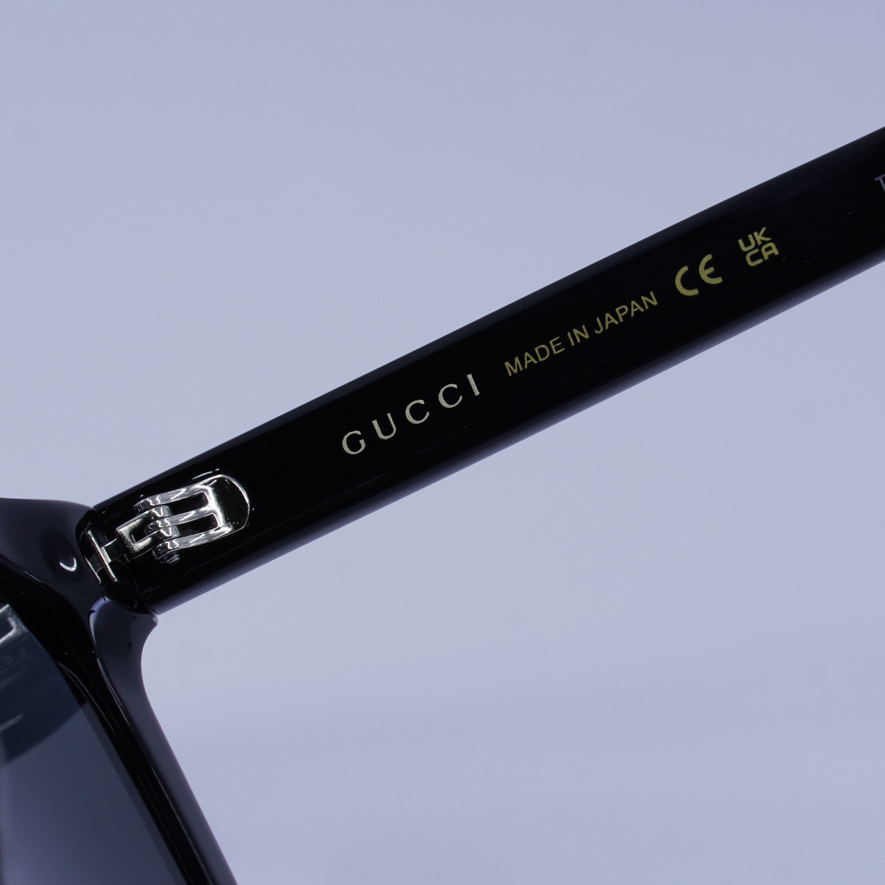 Gucci Gucci GG0057SKN 006 Men Sunglasses Black Square Frame Size ONE SIZE - 3 Thumbnail