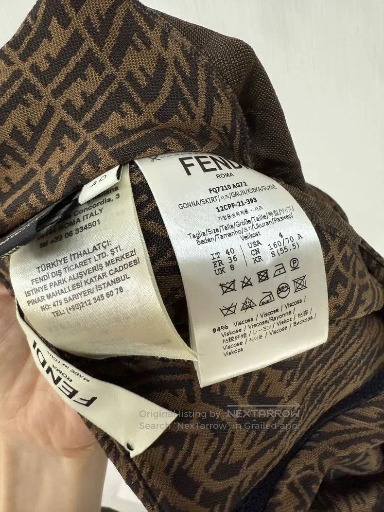 Other Fendi Monogrammed Pleated Skirt Size 24" / US 00 / IT 34 - 5 Thumbnail