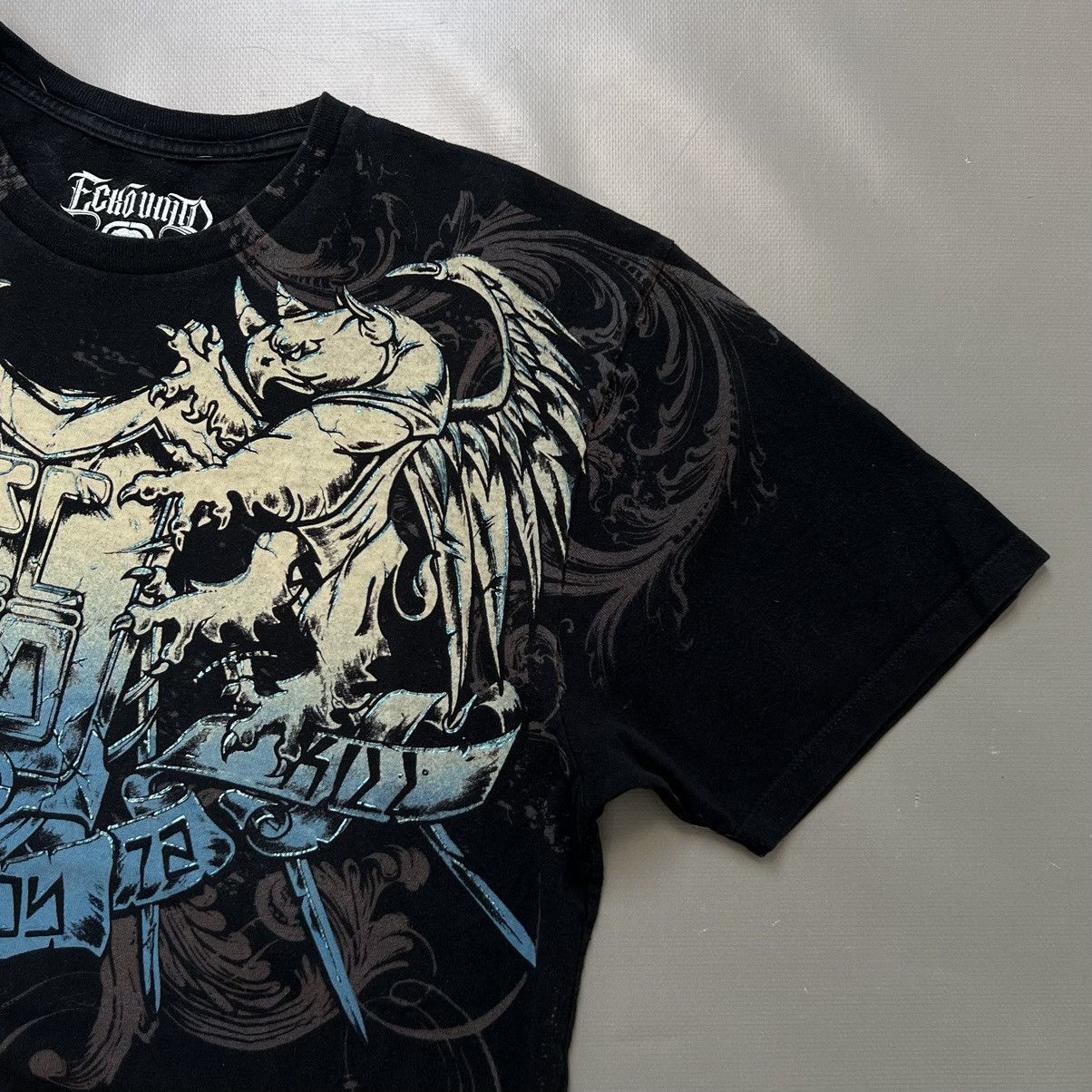 Affliction × Ecko Unltd. × Vintage Ecko Unltd x MMA Cyber Reversed Logo T Shirt Size L Size US L / EU 52-54 / 3 - 9 Thumbnail