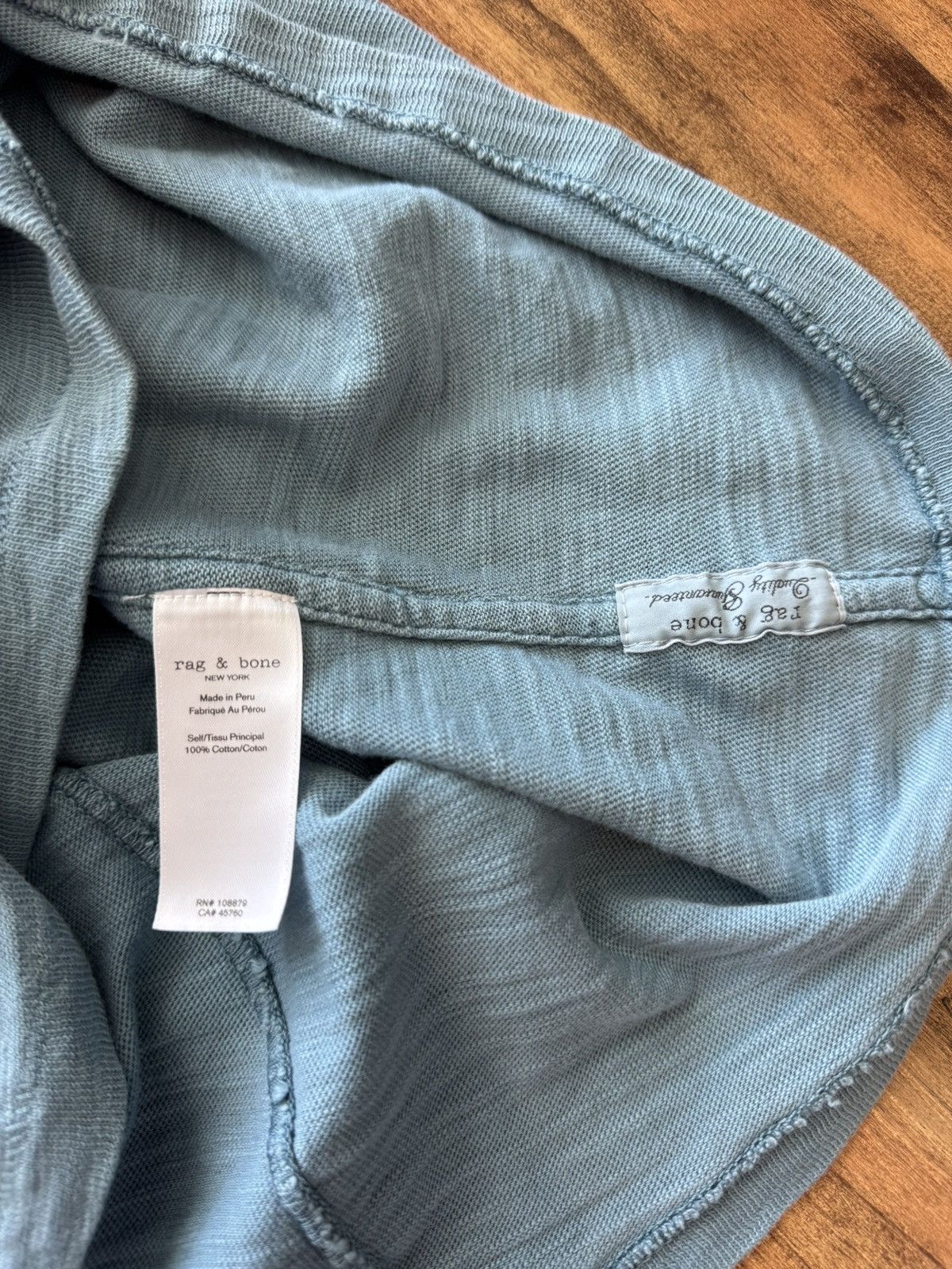 Rag & Bone Rag & Bone Blue T-Shirt Size US M / EU 48-50 / 2 - 4 Thumbnail