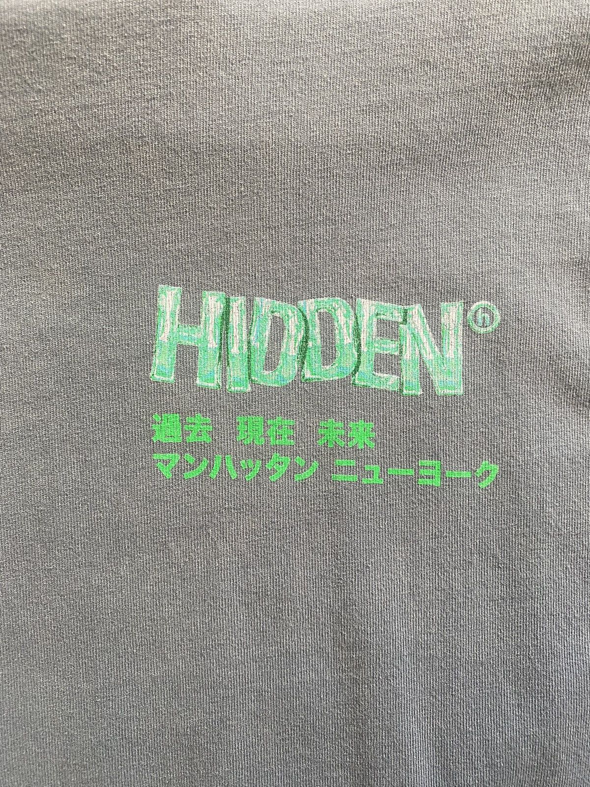 HIDDEN Hidden Gray/Green Logo Tee Size US M / EU 48-50 / 2 - 2 Thumbnail