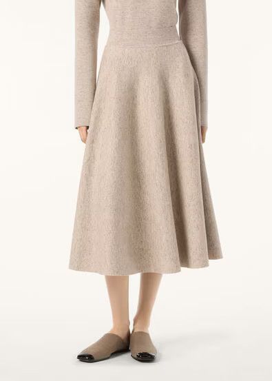 Loro Piana os11x0326 FAQ9448 Willow Skirt in Quinoa Cream Size 26" / US 2 / IT 38 - 4 Thumbnail