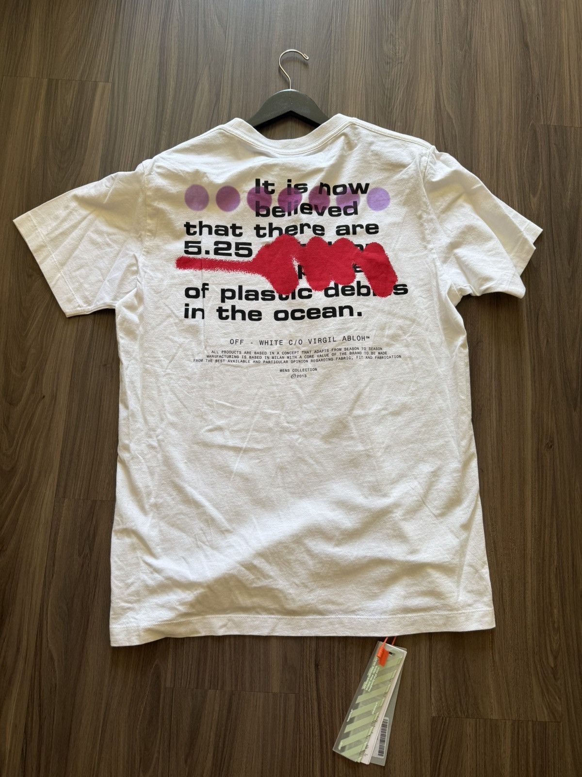 Off-White Off-White “Ocean Debris” T-Shirt White Size L Virgil Abloh Size US L / EU 52-54 / 3 - 6 Thumbnail