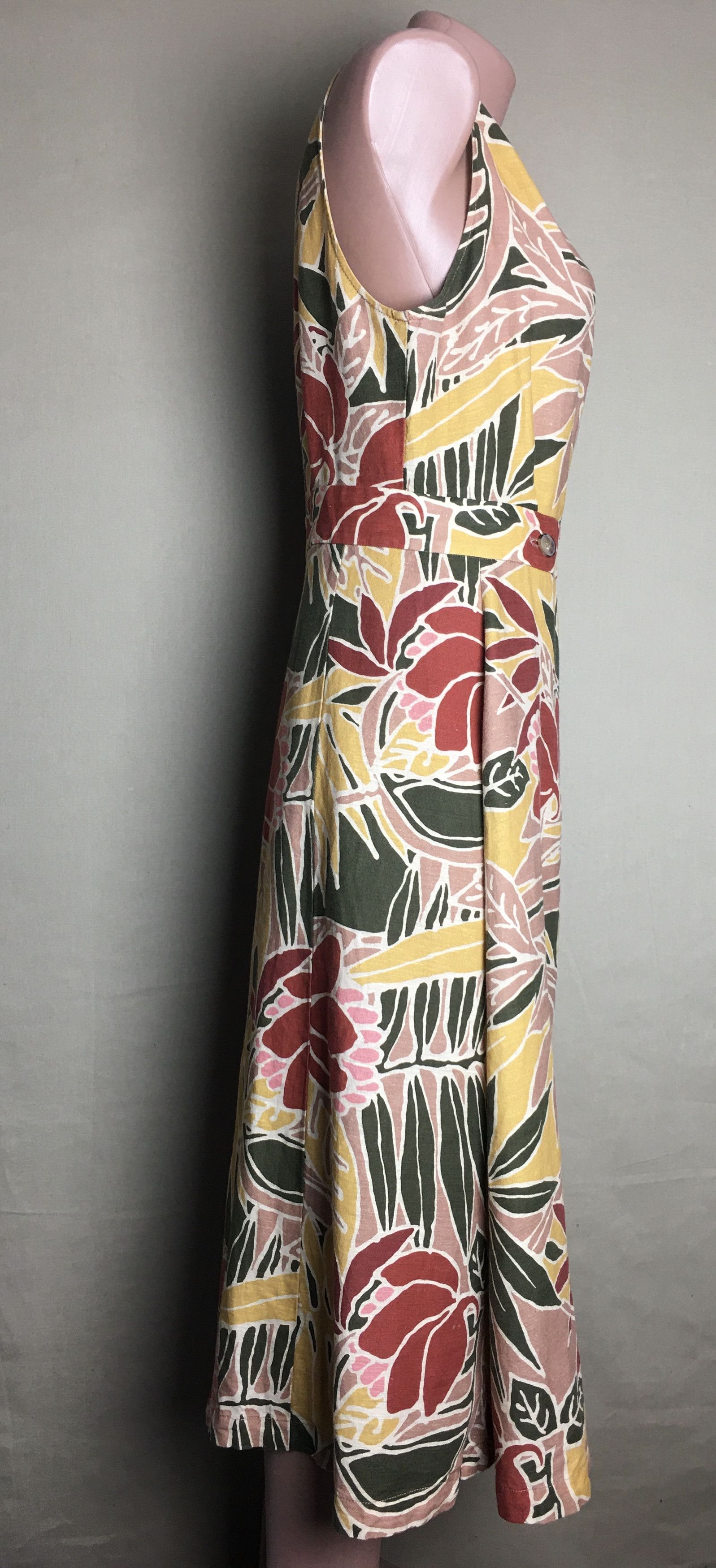 Sezane Sezane Mathilda Linen Blend Floral Dress EU 40 Size M / US 6-8 / IT 42-44 - 6 Thumbnail