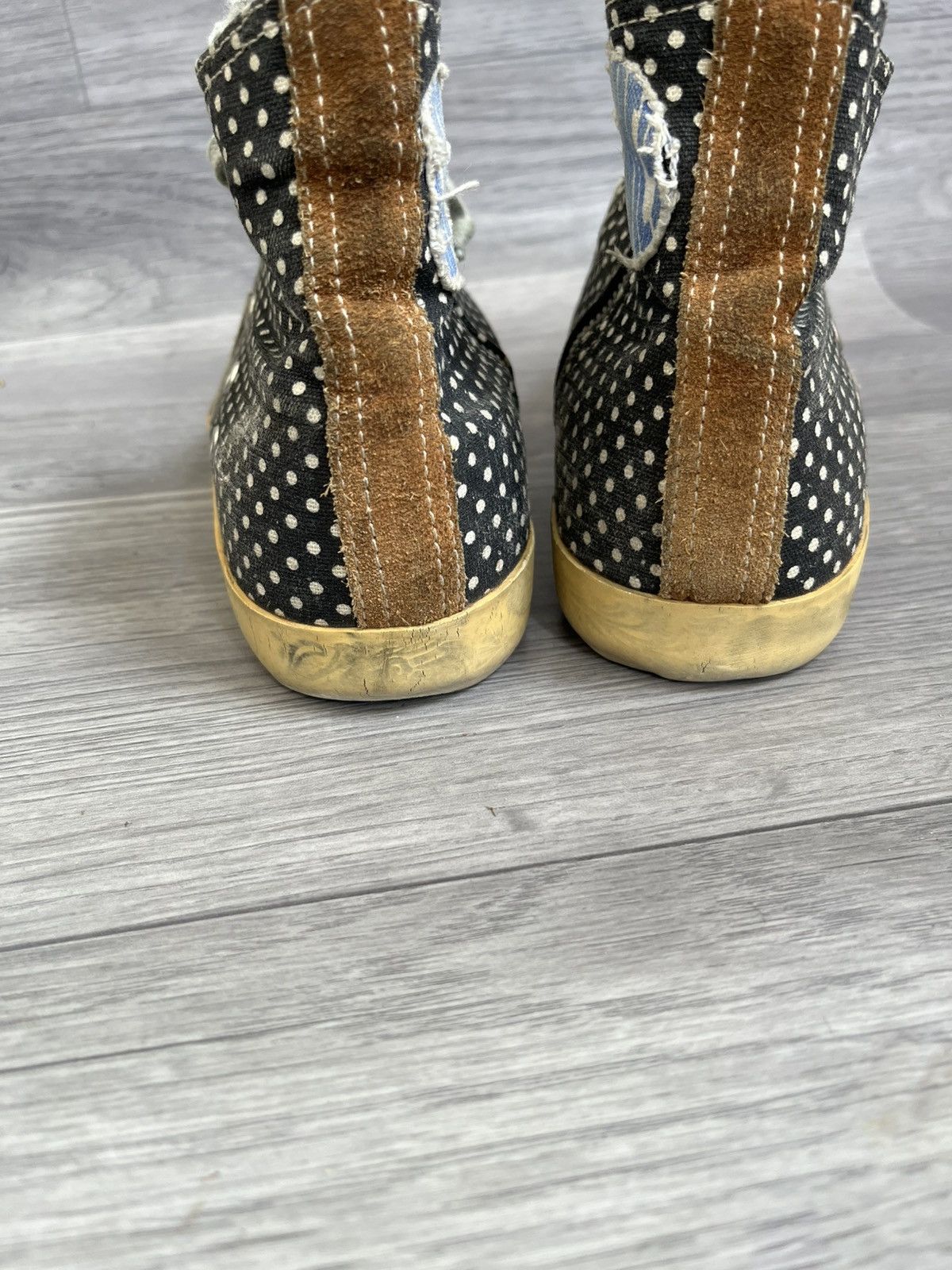 Golden Goose Golden goose Francy polka dot zipper high top sneakers sz39 Size US 10 / IT 40 - 5 Thumbnail