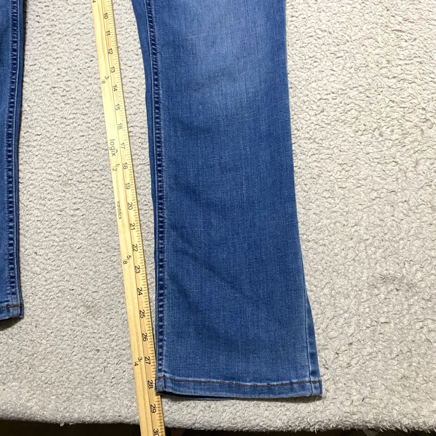 J. Jill J. Jill Jeans Blue Denim Medium Wash 6 Tall Bootcut Mid Rise 5-Pocket Slim 27in Inseam Jeans Womens Size 6 Tall Blue Denim Moore Size 28" / US 6 / IT 42 - 7 Thumbnail