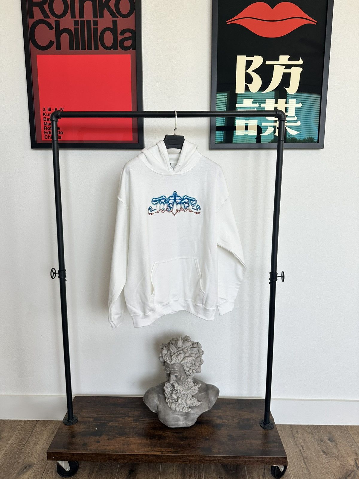 Japanese Brand Justice Hyperdrama Hoodie - White Size US L / EU 52-54 / 3 - 3 Thumbnail
