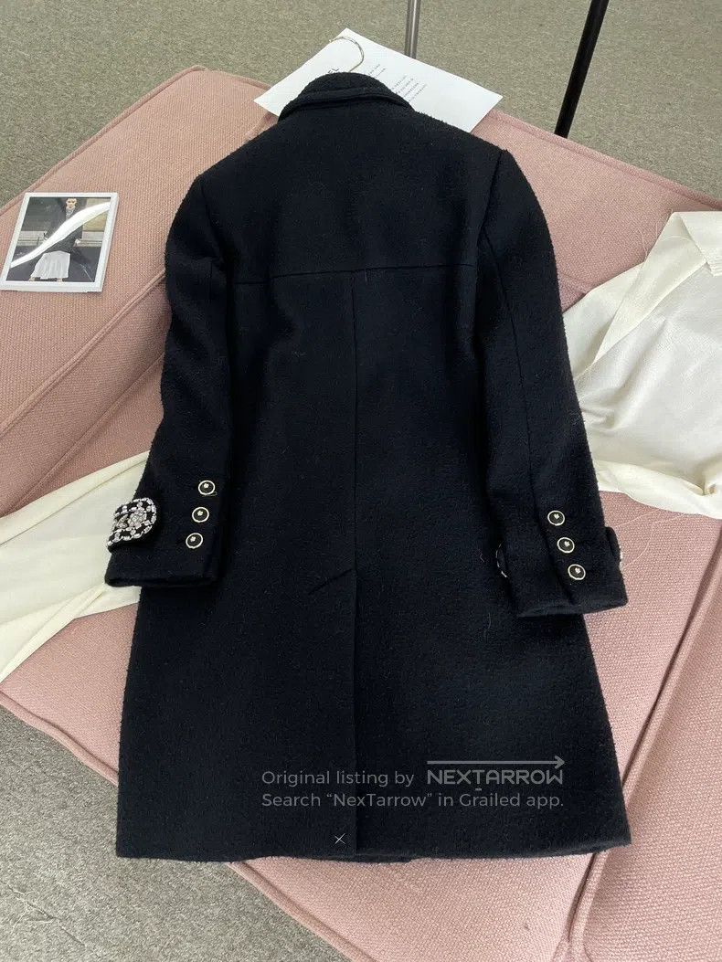 Chanel Chanel Kangpeng Street Series Black Heavy Industry Coat Size XXS / US 00 / IT 34 - 4 Thumbnail