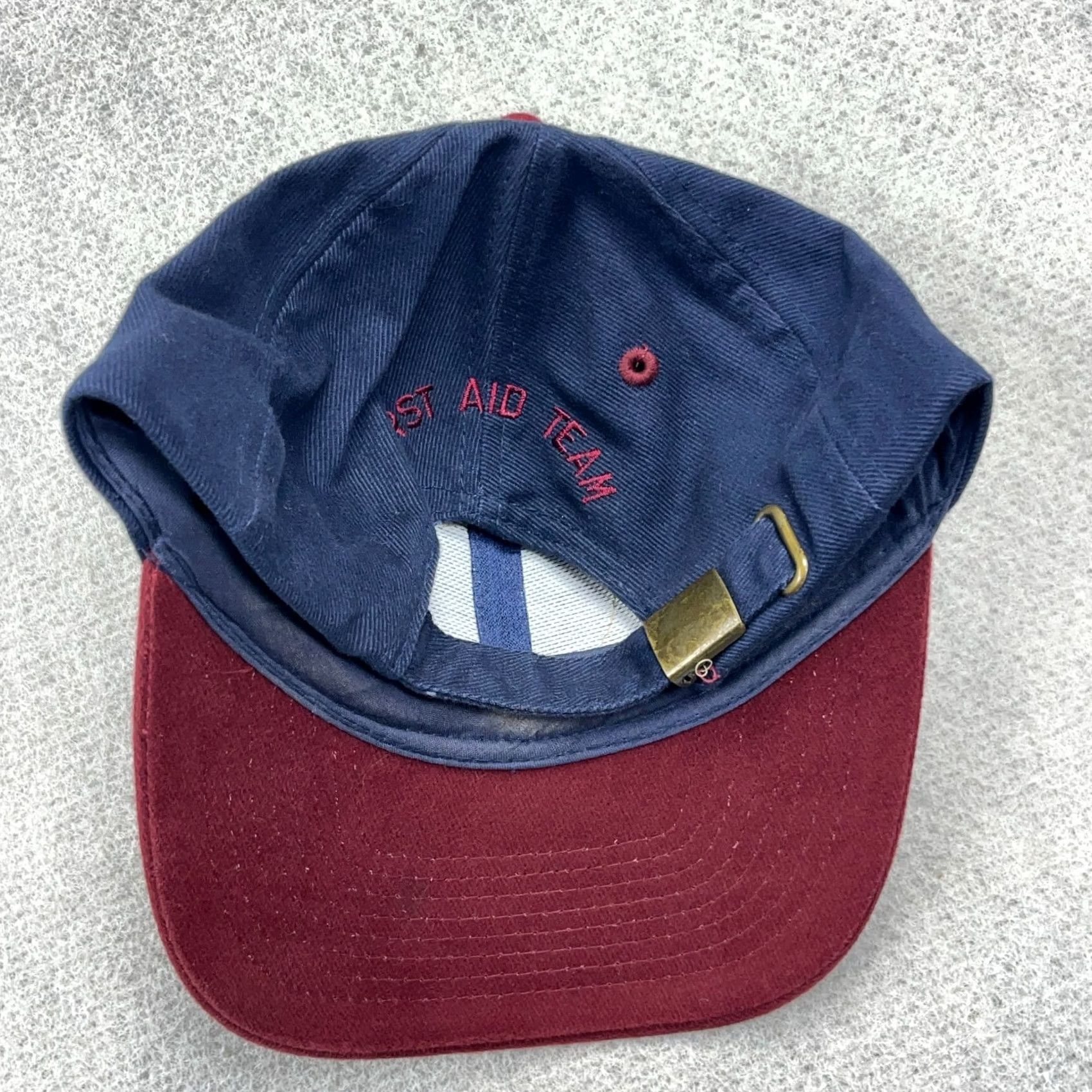 Vintage VINTAGE Joy Global Coal Mining Hat Cap Blue Red Twill Strap Back Adjustable Mens Size ONE SIZE - 3 Thumbnail