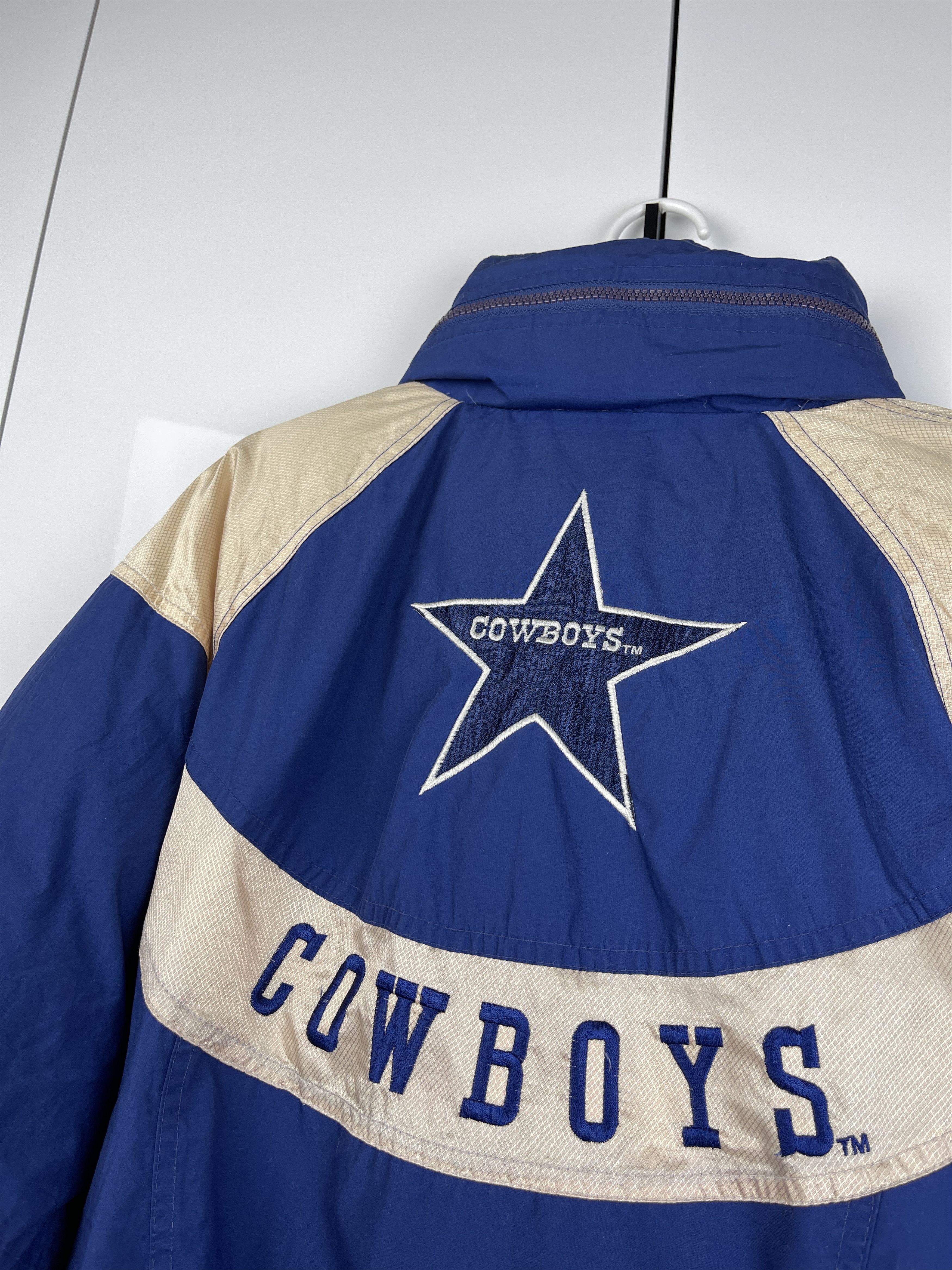 NFL Dallas Cowboys Team Vintage NFL Down Jacket Size US L / EU 52-54 / 3 - 14 Thumbnail