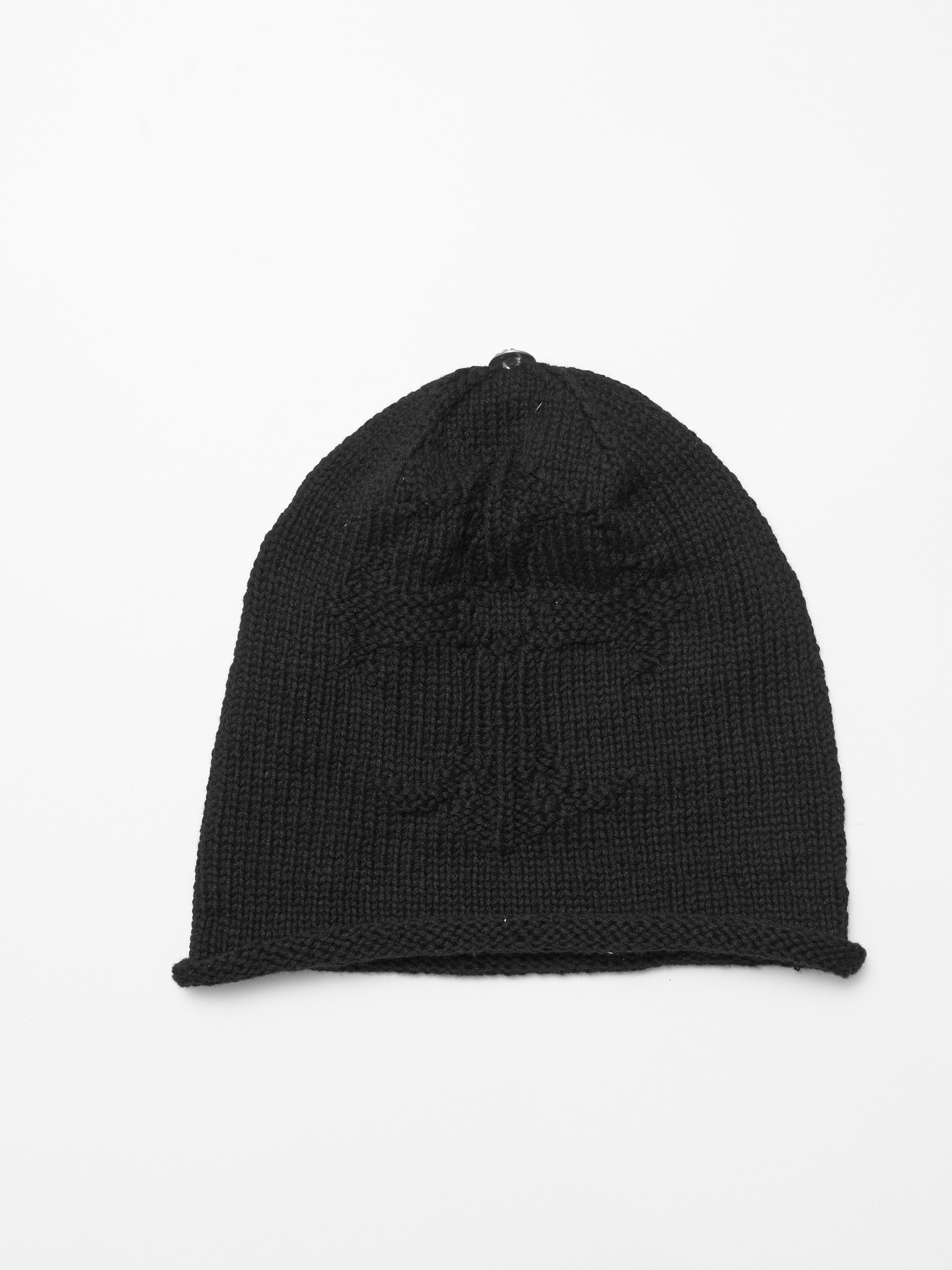 Chrome Hearts BLACK AND WHITE LOGO CHROME HEARTS BEANIE Size ONE SIZE - 4 Thumbnail