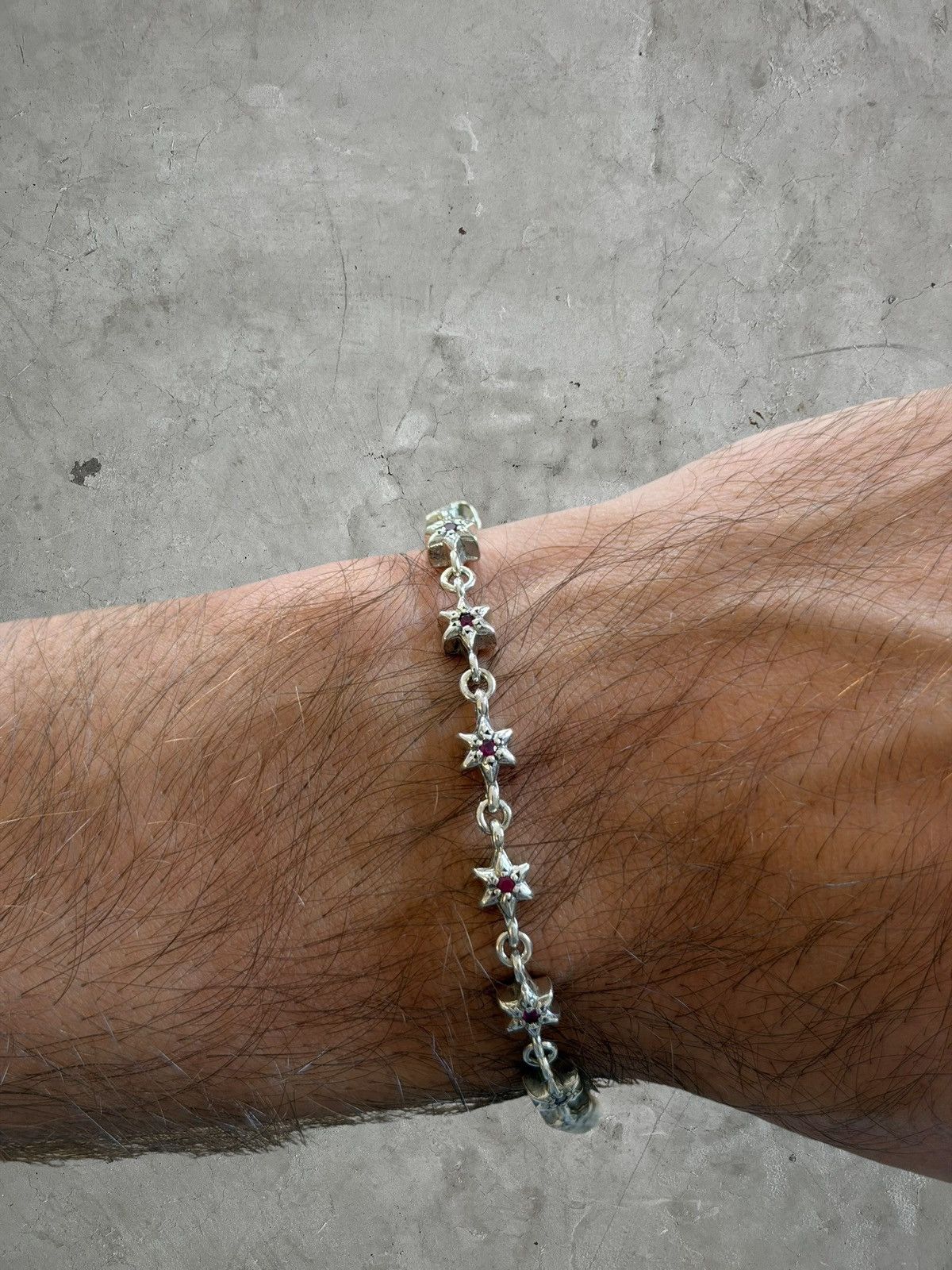 Chrome Hearts Chrome Hearts Ruby Star Bracelet Size ONE SIZE - 4 Thumbnail