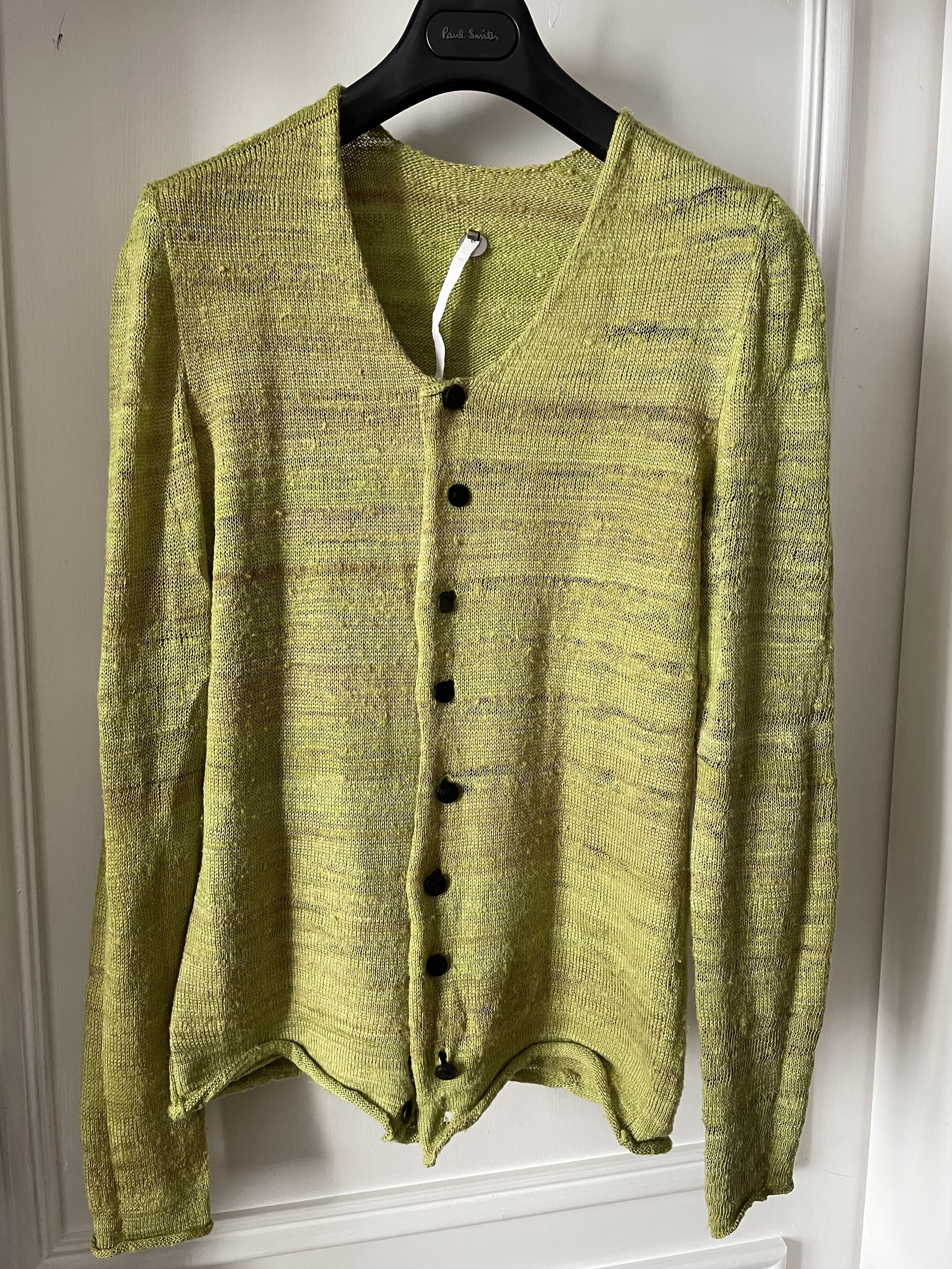 image of Label Under Construction Handspun Silk Cardigan Size-M in Mix, Men's (Size Medium)