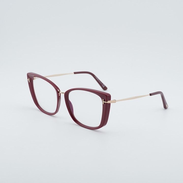 Tom Ford Tom Ford FT5816-B 074 Eyeglasses Fuchsia 53mm Cat Eye Frame Size ONE SIZE - 1 Thumbnail