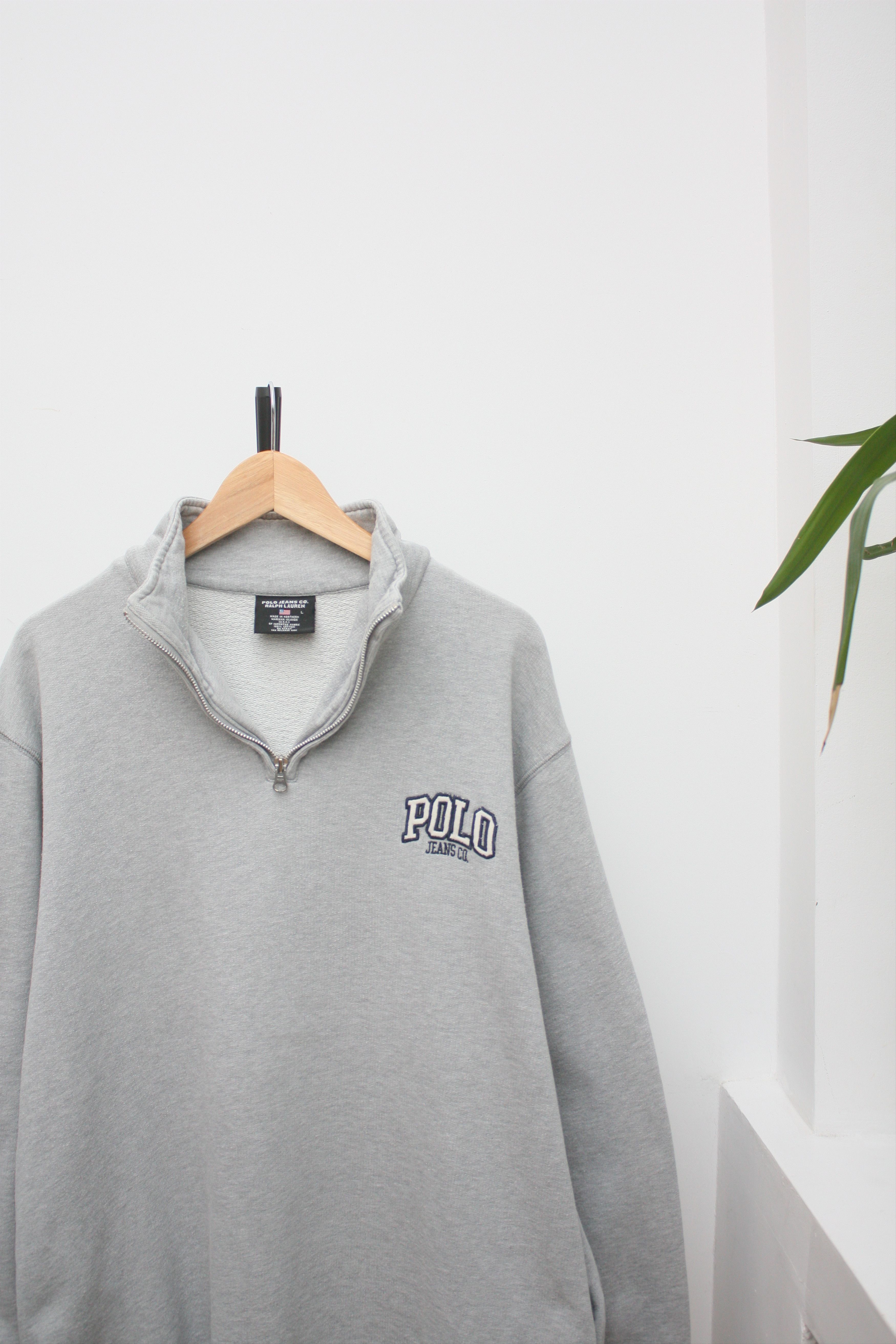 Ralph Lauren Polo Jeans CO. Ralph Lauren Grey Logo Pullover Large Size US L / EU 52-54 / 3 - 1 Thumbnail