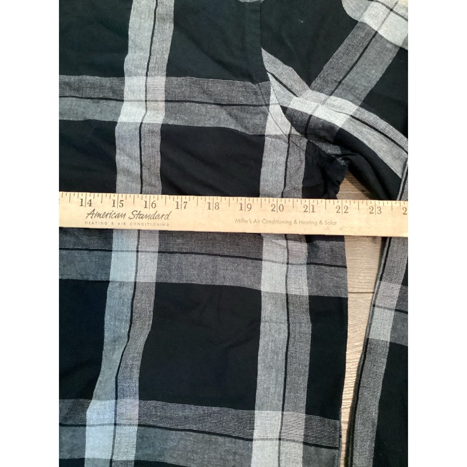 Levi's LEVIS Buffalo Plaid Button-Up Shirt XL Mens Black Gray White Long Sleeve Size US XL / EU 56 / 4 - 4 Thumbnail