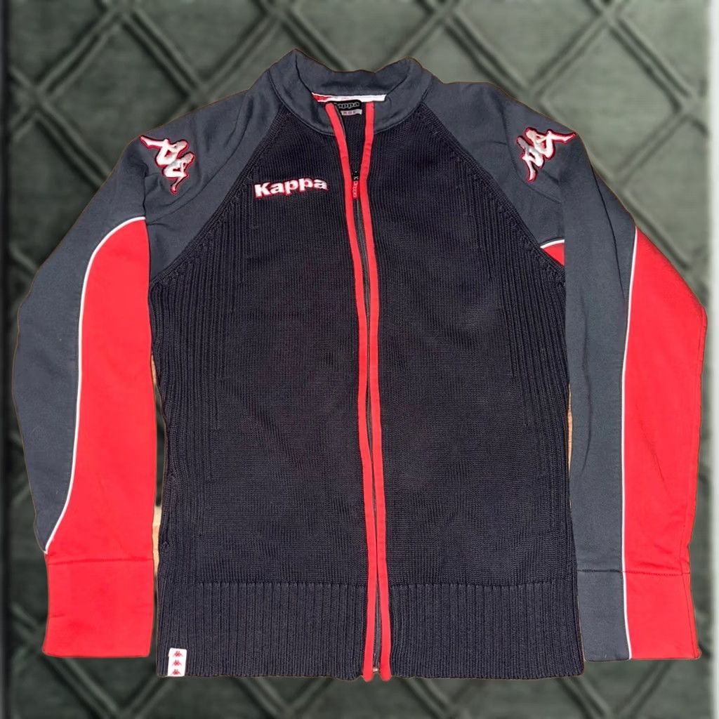 Kappa Y2K Kappa Mens Track Jacket Red/Black Full Zip L Regular Casual Travel Zipper Logo Size US L / EU 52-54 / 3 - 1 Thumbnail