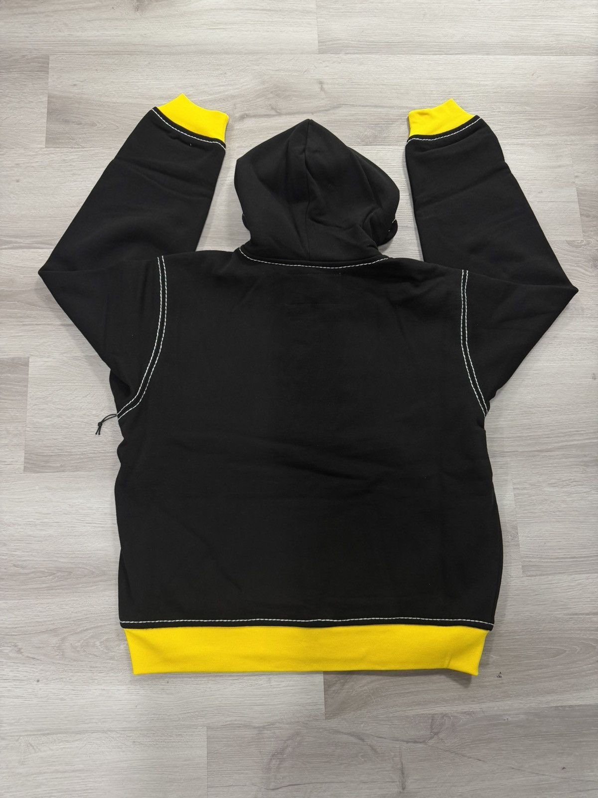 Sp5der Sp5der T&F Zip Hoodie – Black / Yellow Size US XL / EU 56 / 4 - 2 Thumbnail