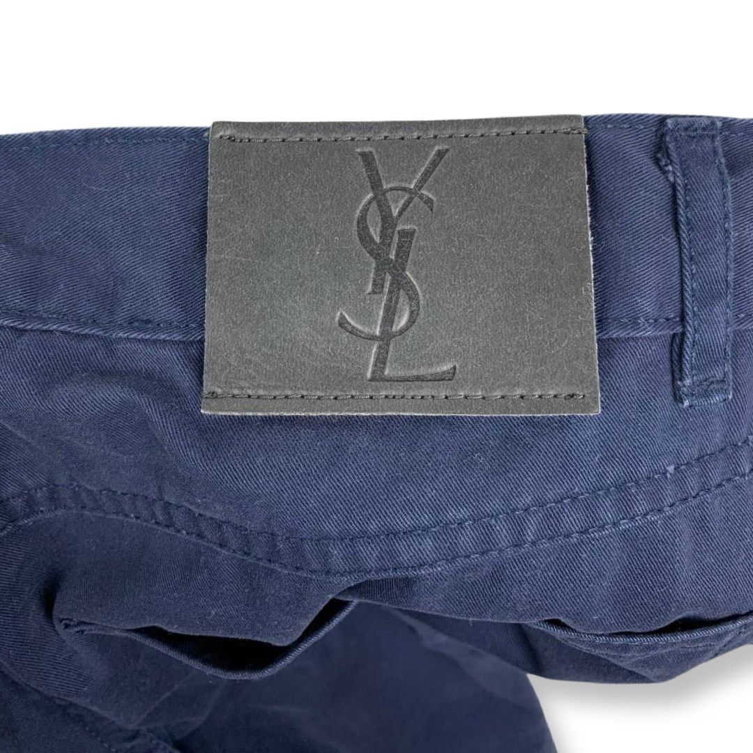 Yves Saint Laurent Yves Saint Laurent YSL Logo Navy Pants Size US 34 / EU 50 - 10 Thumbnail