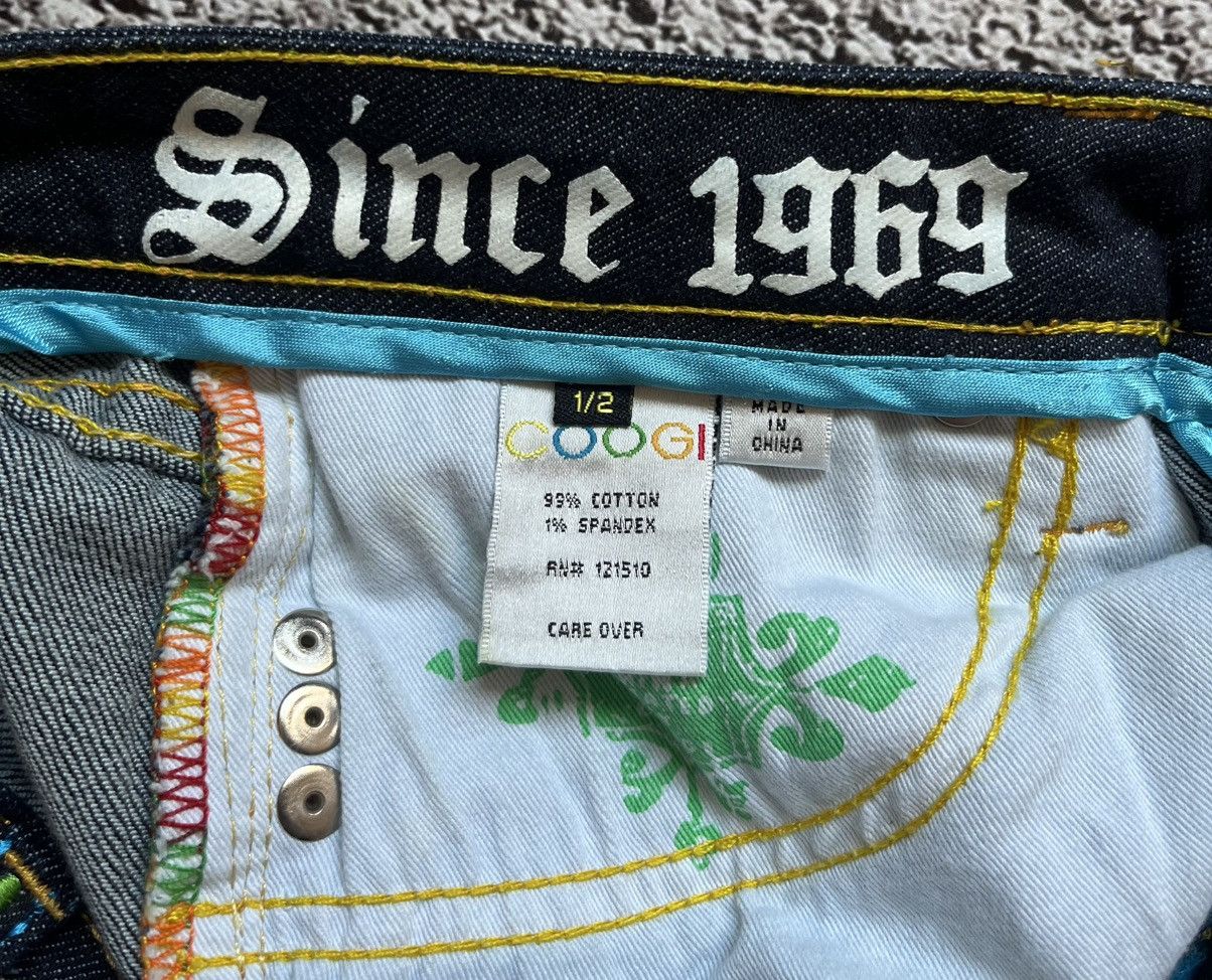 Coogi Coogi Embroidered Dark Wash Denim Shorts Size 33" - 7 Thumbnail