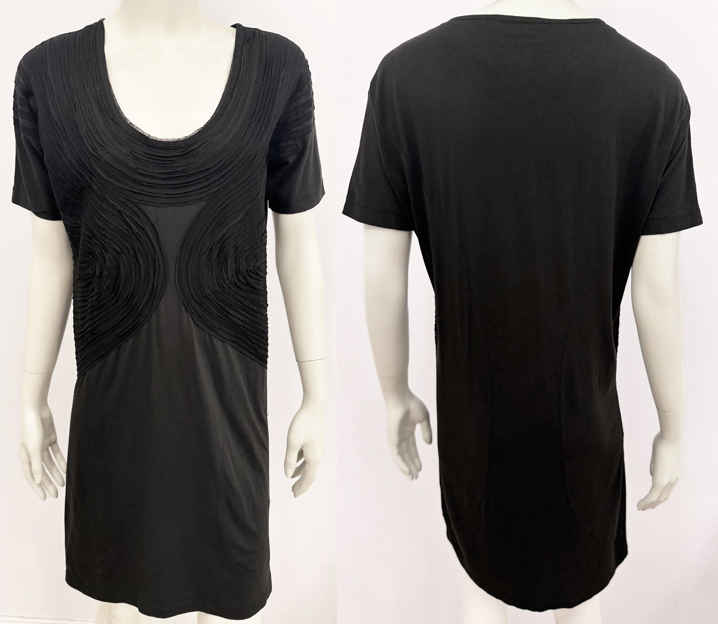 Diesel Black Gold Diesel cotton modal mini dress in black size M Size M / US 6-8 / IT 42-44 - 4 Thumbnail