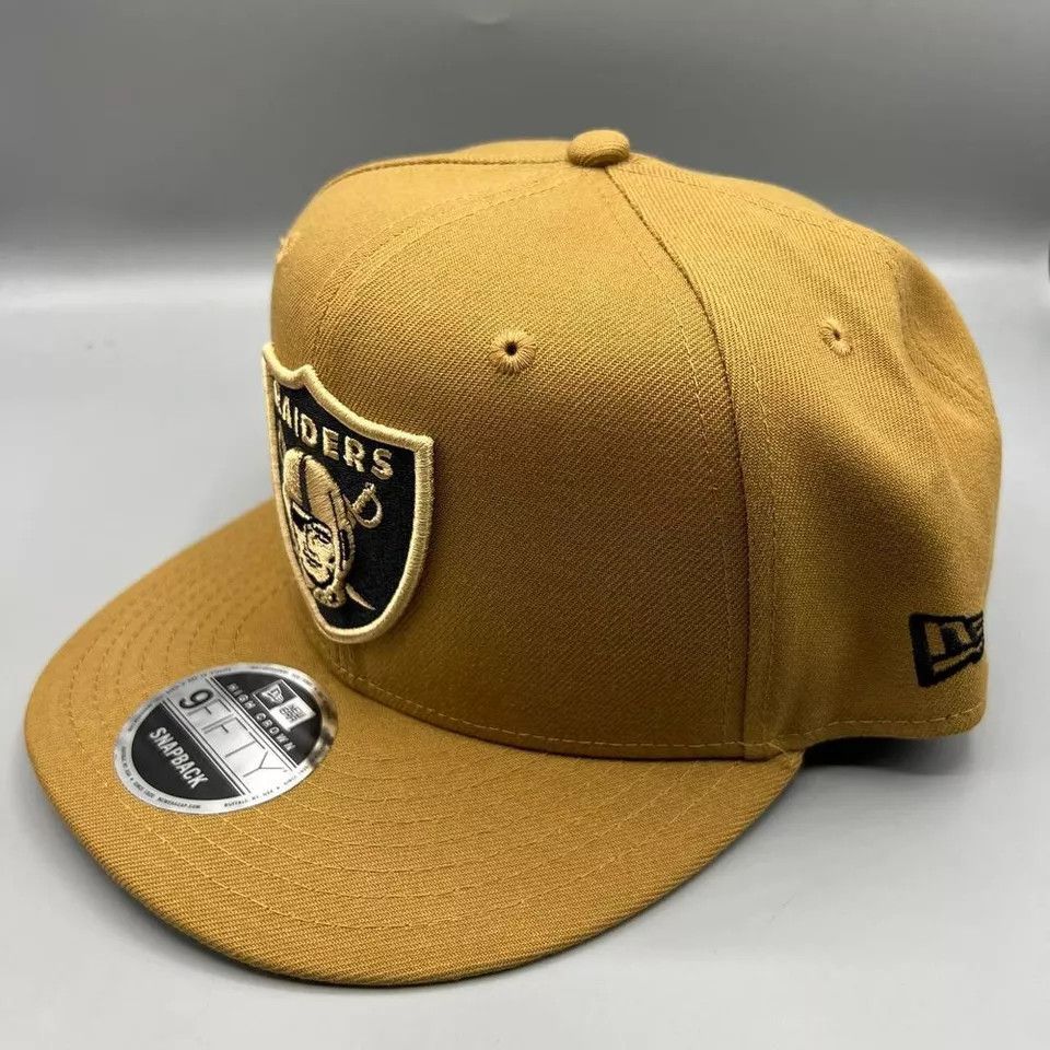 New Era Las Vegas Raiders Hat Men Brown 9Fifty New Era Snap Back Cap Size ONE SIZE - 2 Thumbnail