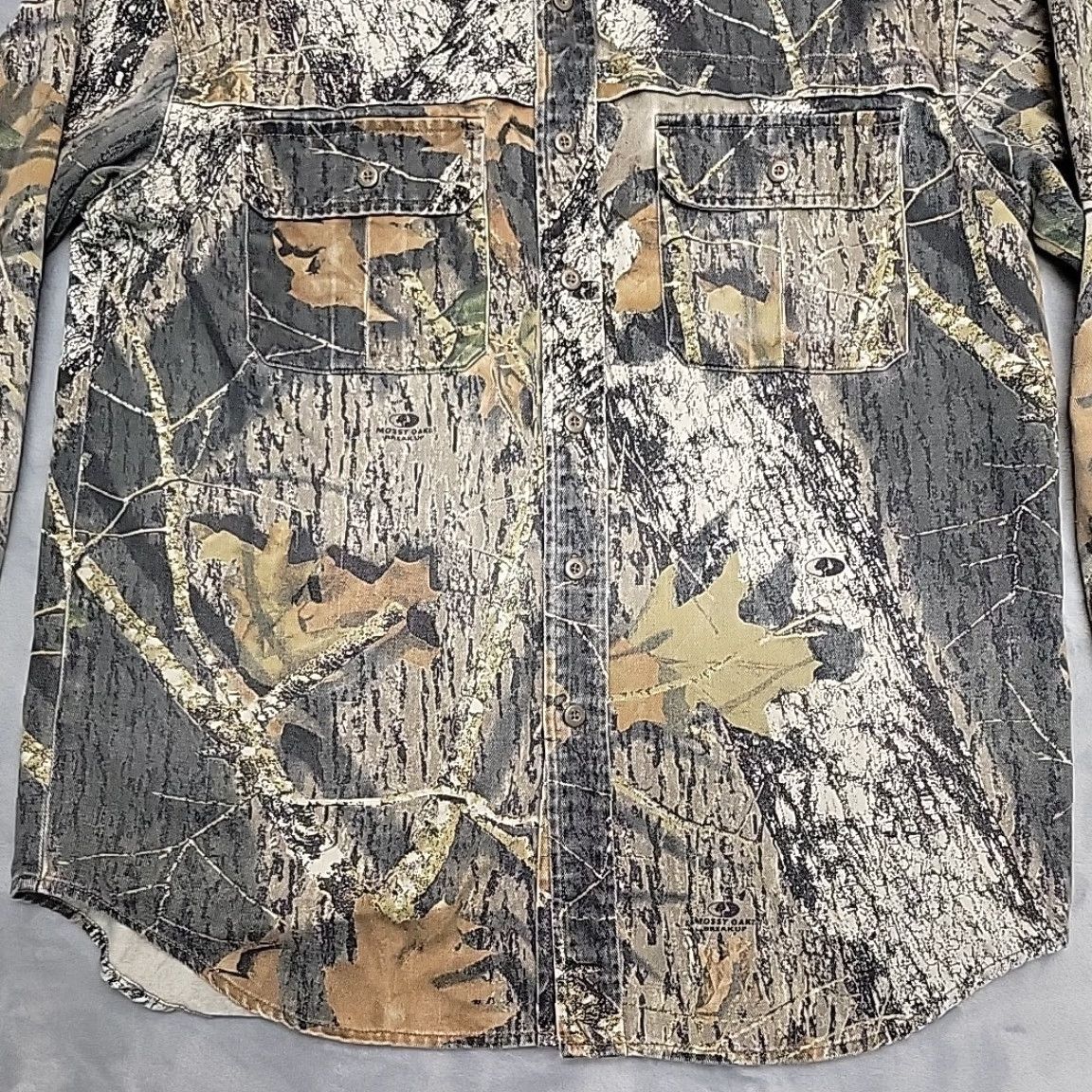 Vintage VINTAGE Fieldstaff Camouflage Shirt Mens L Brown Twill Flannel Mossy Oak Breakup Hunt Shirt Button-Up Long Sleeve Casual Mens Size US L / EU 52-54 / 3 - 2 Thumbnail