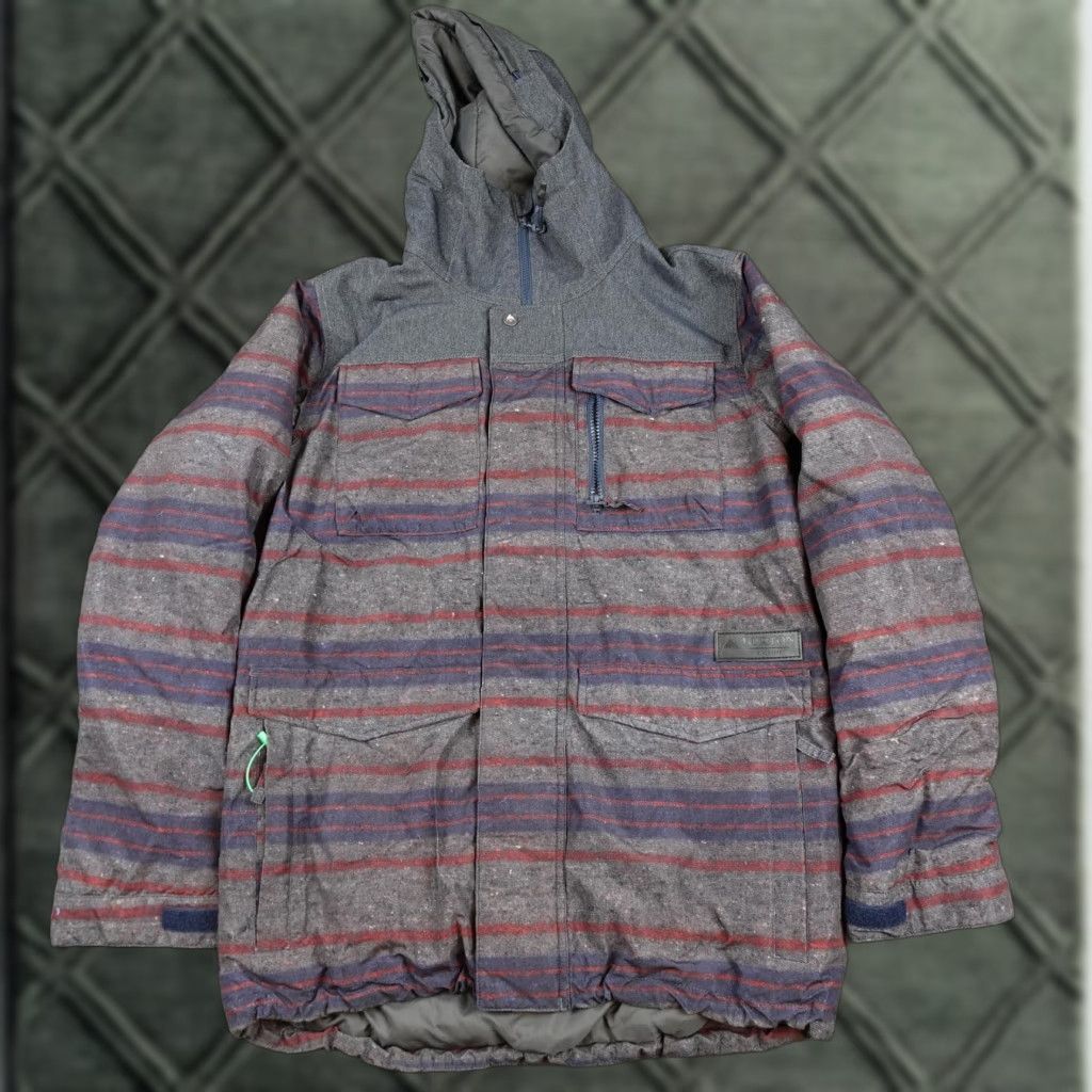 Burton Burton Covert Living Lining Jacket Mens Small Gray Hooded Ski Snowboard Size US S / EU 44-46 / 1 - 1 Thumbnail