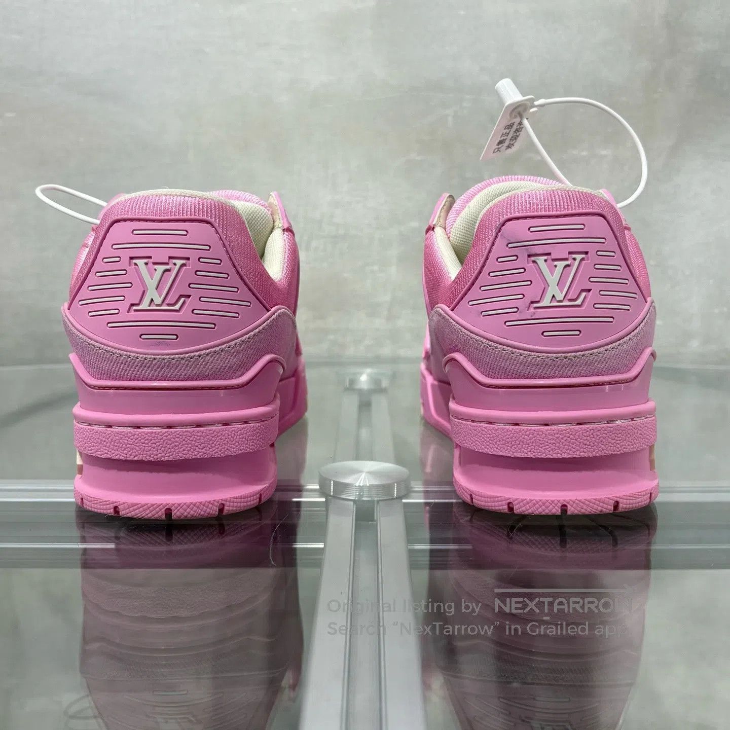 Louis Vuitton Louis Vuitton trainer pink denimn shoes Size US 7 / IT 37 - 6 Thumbnail