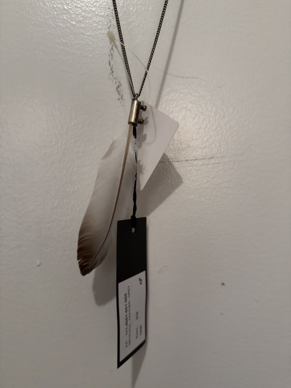 SS11 Sterling Silver Feather Necklace