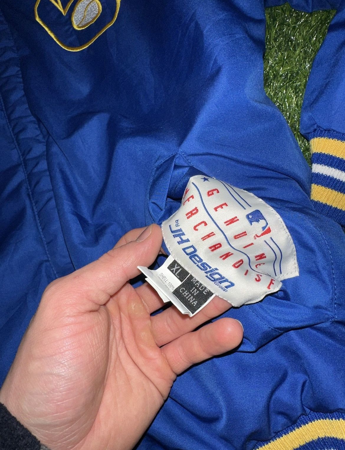 MLB × Vintage Vintage Mlb Milwaukee Brewers Reversible Jacket Size XL Size US XL / EU 56 / 4 - 6 Thumbnail