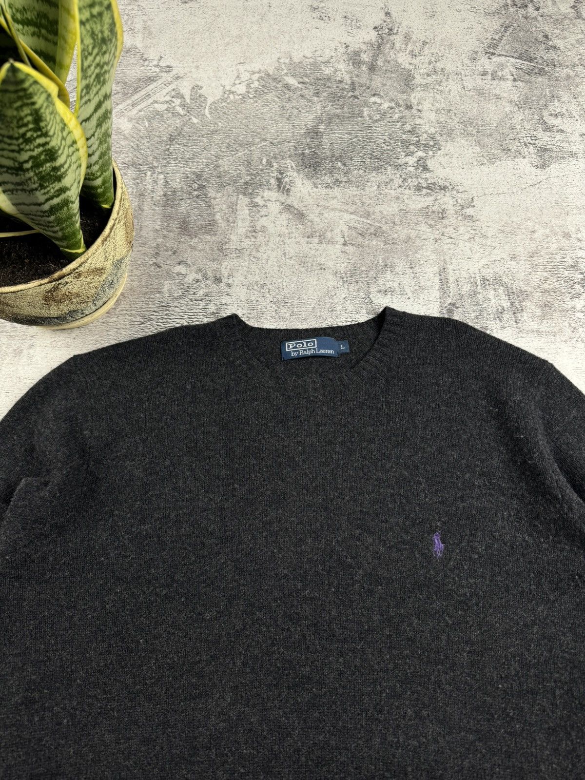 Polo Ralph Lauren Polo Ralph Lauren Wool Basic Blank Varsity Sweater Pullover Size US L / EU 52-54 / 3 - 7 Thumbnail
