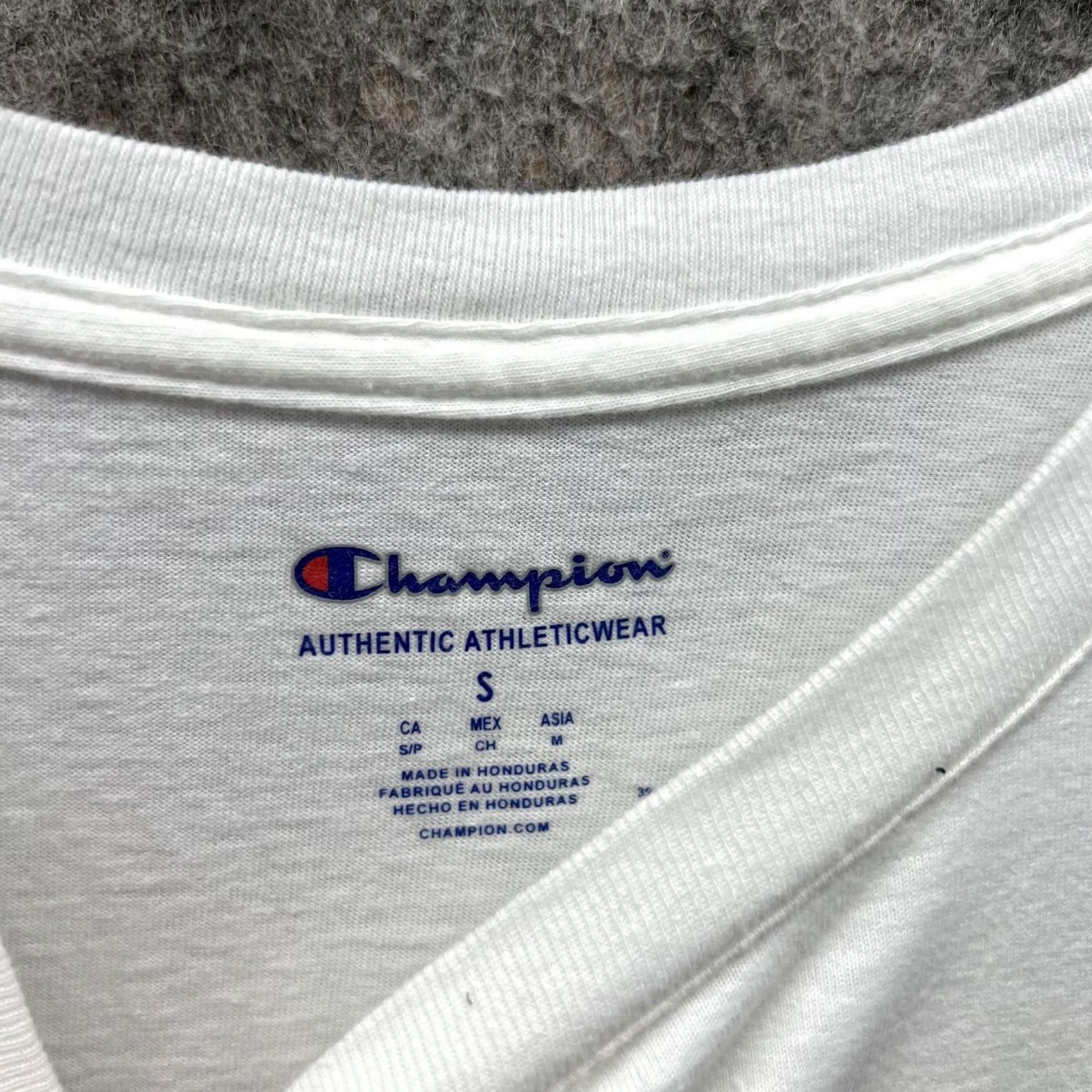 Champion Champion Shirt Men Small Adult White Cotton Crewneck Logo T-Shirt Size US S / EU 44-46 / 1 - 2 Thumbnail