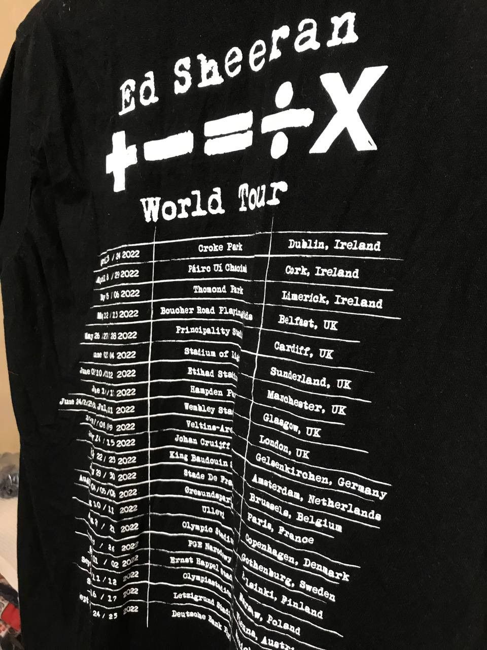 Band Tees × Vintage 🔥 Ed Sheeran 2022 World Tour T Shirt Vintage Rare London Size US M / EU 48-50 / 2 - 10 Thumbnail