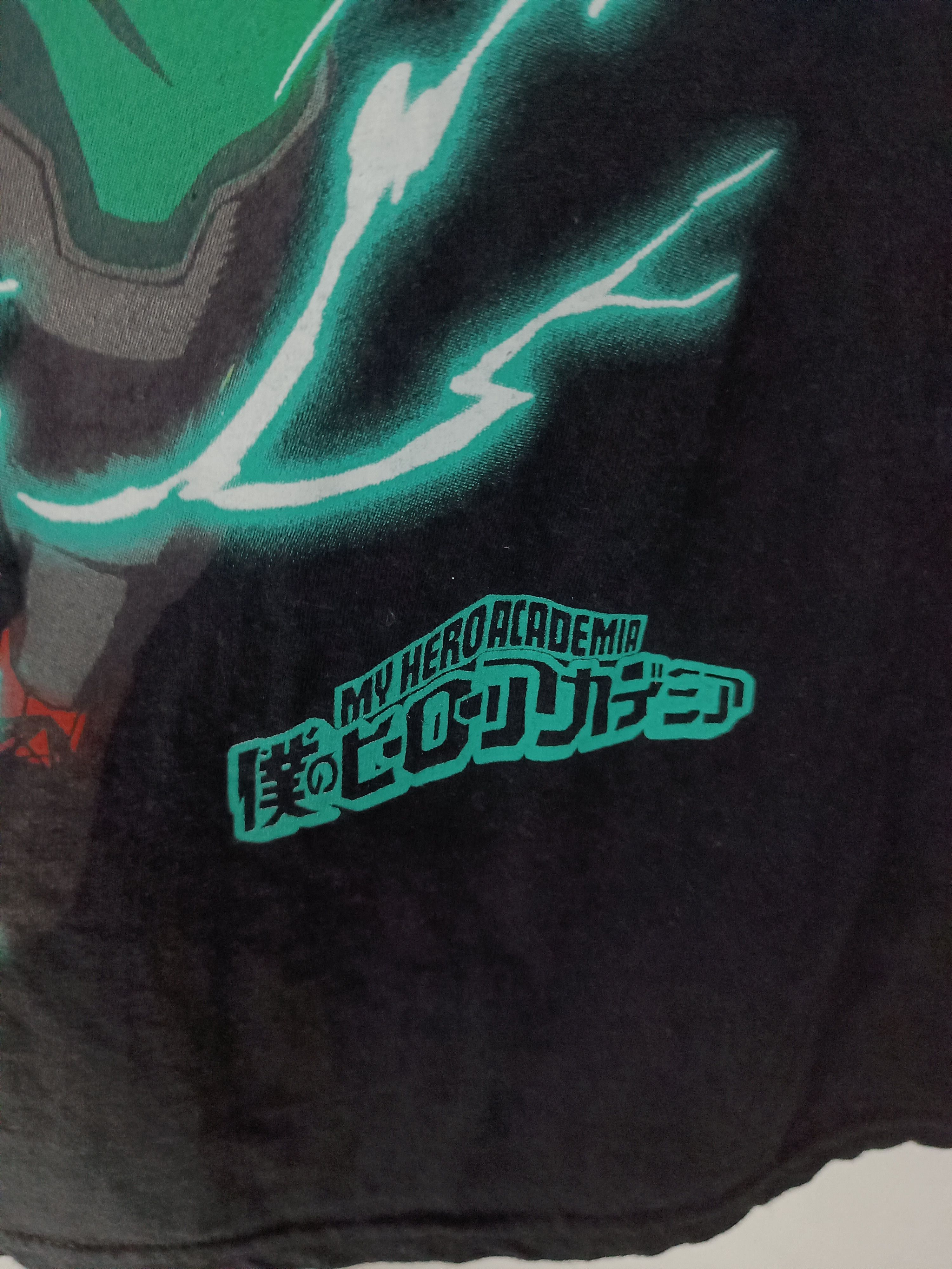 Anime VINTAGE MY HERO ACADEMIA DEKU LIGHTNING POWER TEE bleach Size US M / EU 48-50 / 2 - 11 Thumbnail