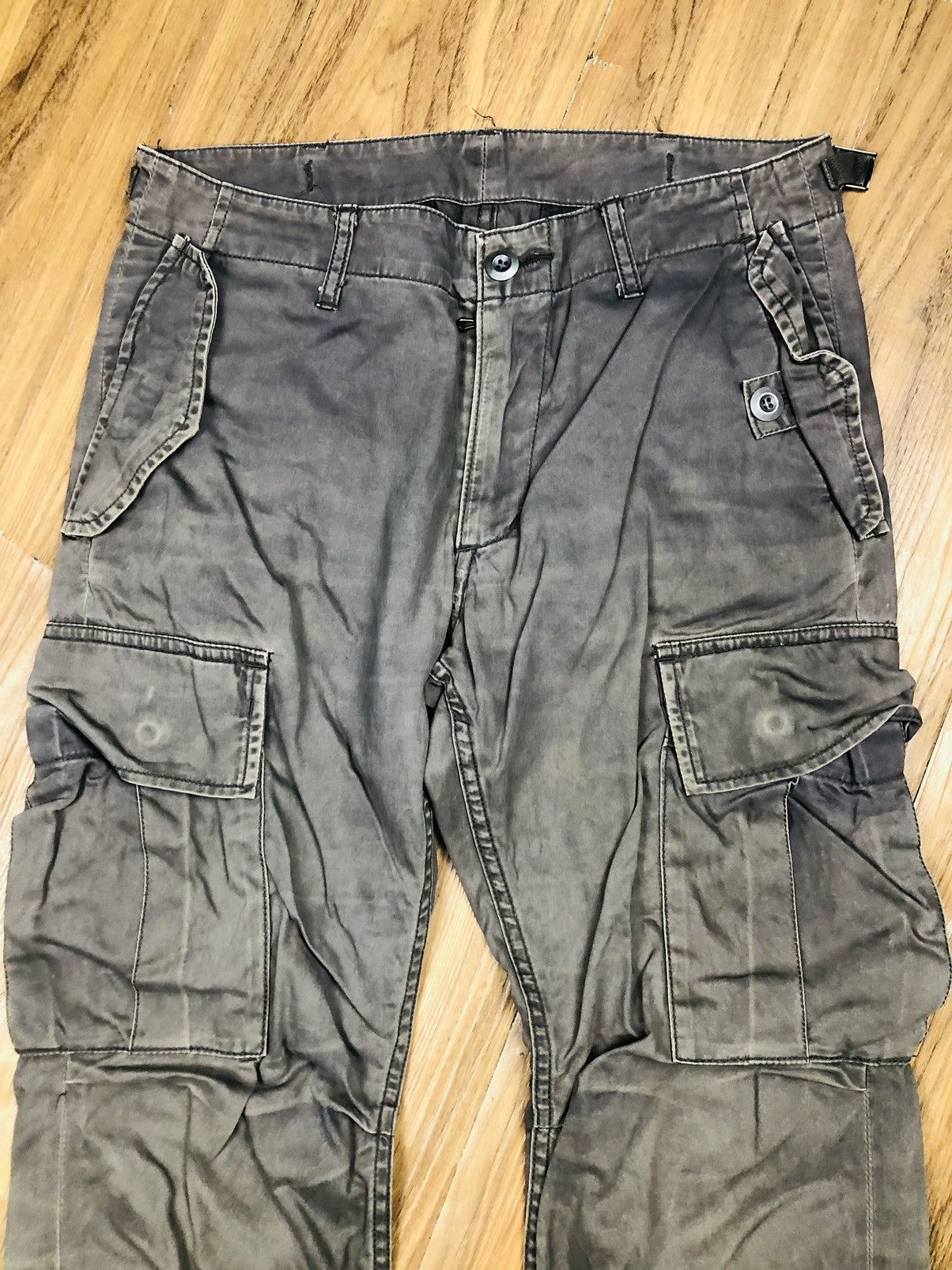 Attachment ATTACHMENT Made in Japan Wide Leg Cargo Pants (40) Size US 31 - 3 Thumbnail