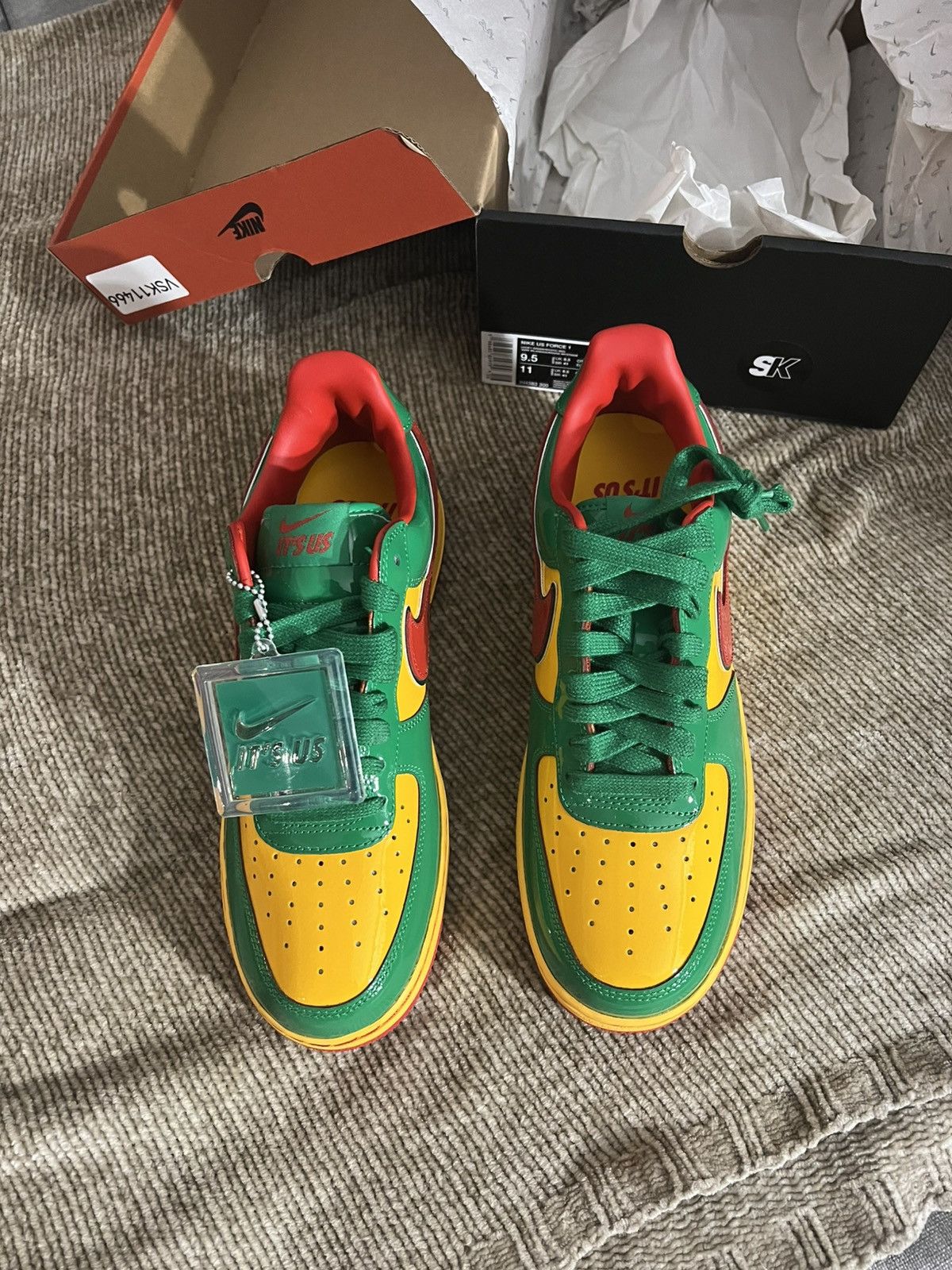 Lil Yachty × Nike Air Force 1 Low Lil Yachty Concrete Boys Lucky Green Size US 9.5 / EU 42-43 - 2 Thumbnail