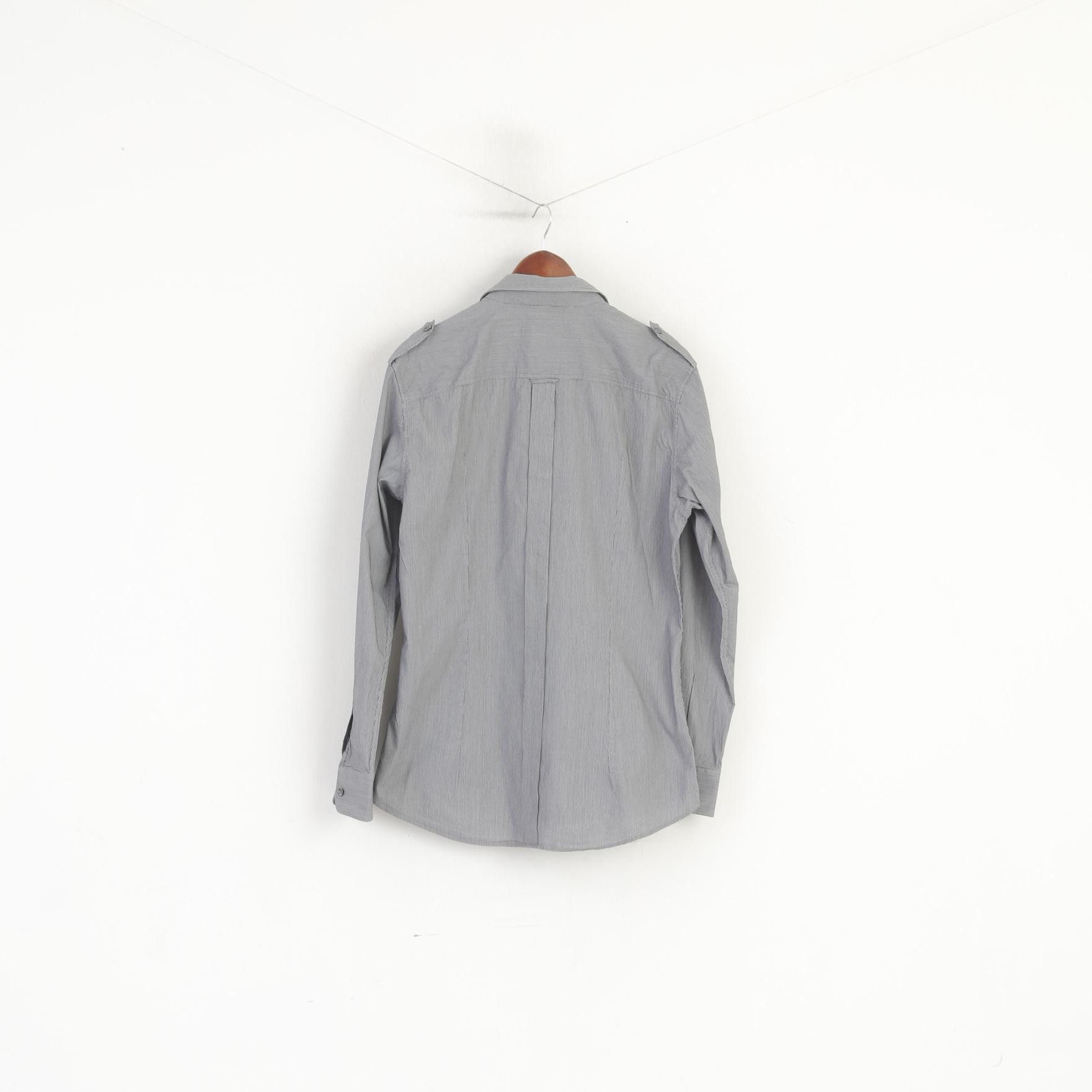 Dolce & Gabbana Dolce & Gabbana Men 16.5 42 M Casual Shirt Grey 5776 Size US M / EU 48-50 / 2 - 9 Thumbnail