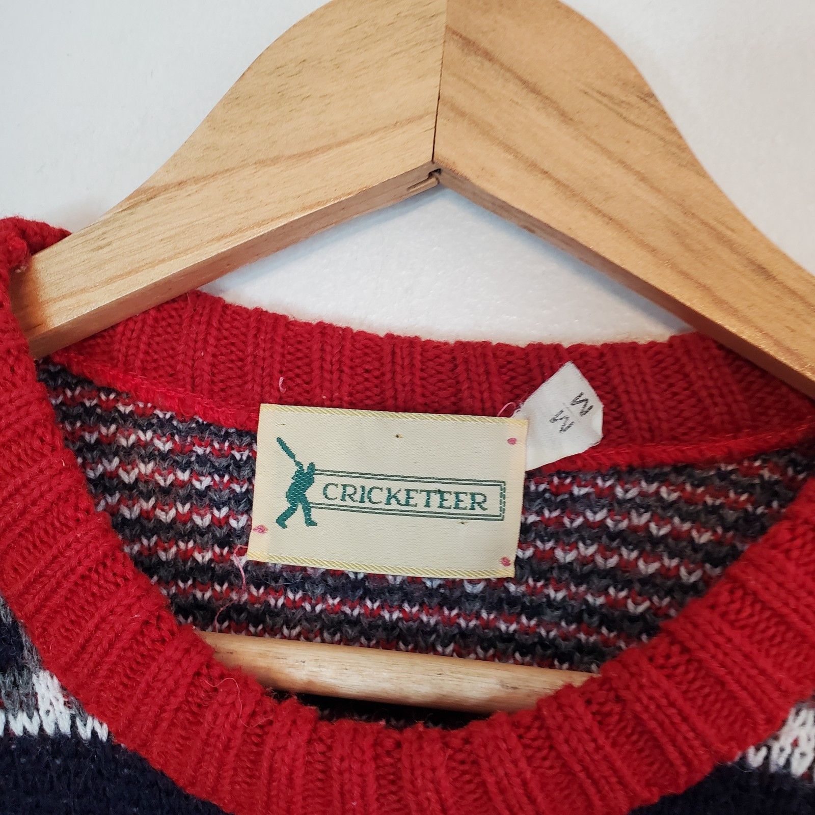 Vintage Vintage 90s Duck Nature Knit Sweater Red Size M Size US M / EU 48-50 / 2 - 4 Thumbnail