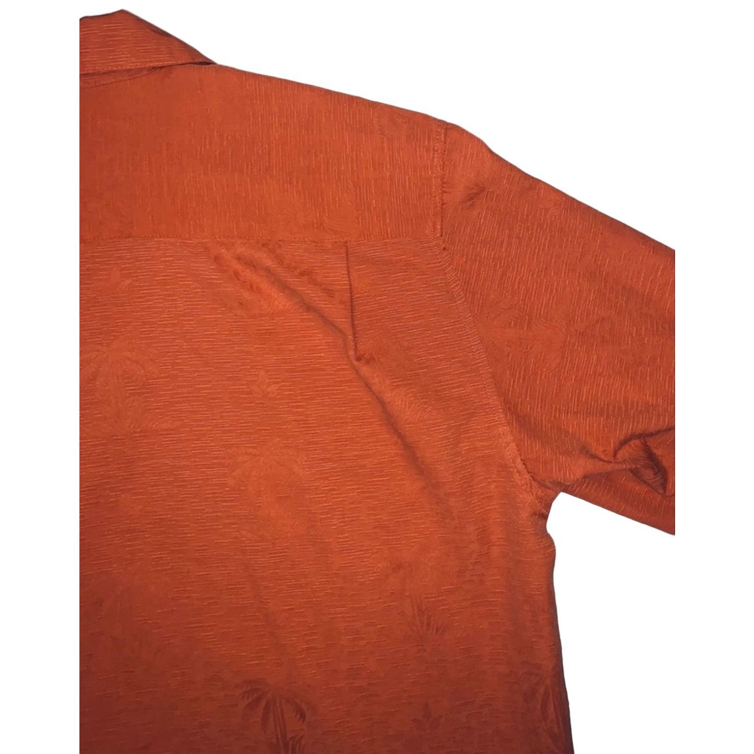 Other Gordon Short Sleeve Button Front Shirt Orange Palm Pattern Size US L / EU 52-54 / 3 - 8 Thumbnail