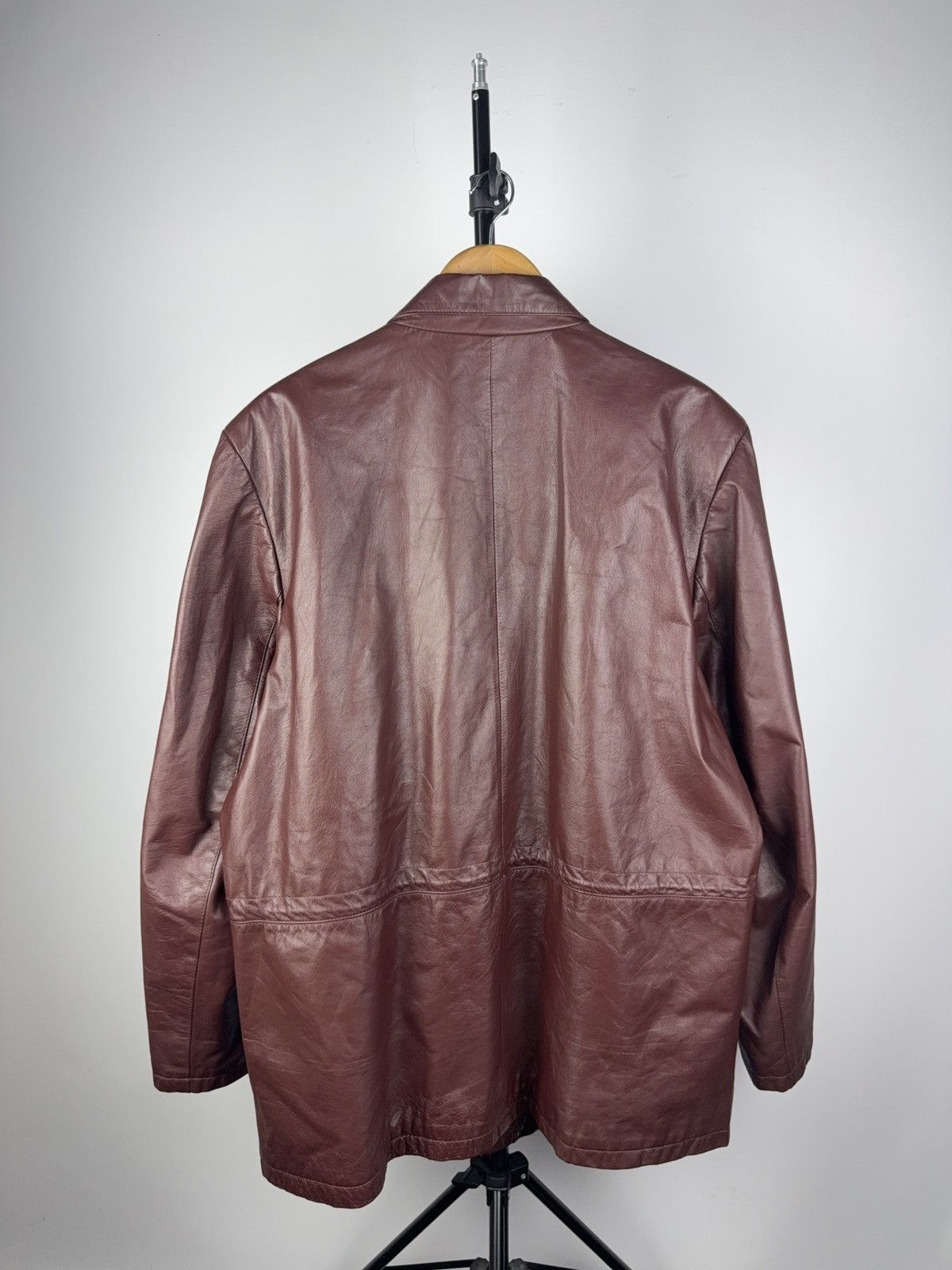 Leather Vintage 90s Avant Garde Y2K Leather MOTO Jacket Rock Punk Size US XL / EU 56 / 4 - 10 Thumbnail