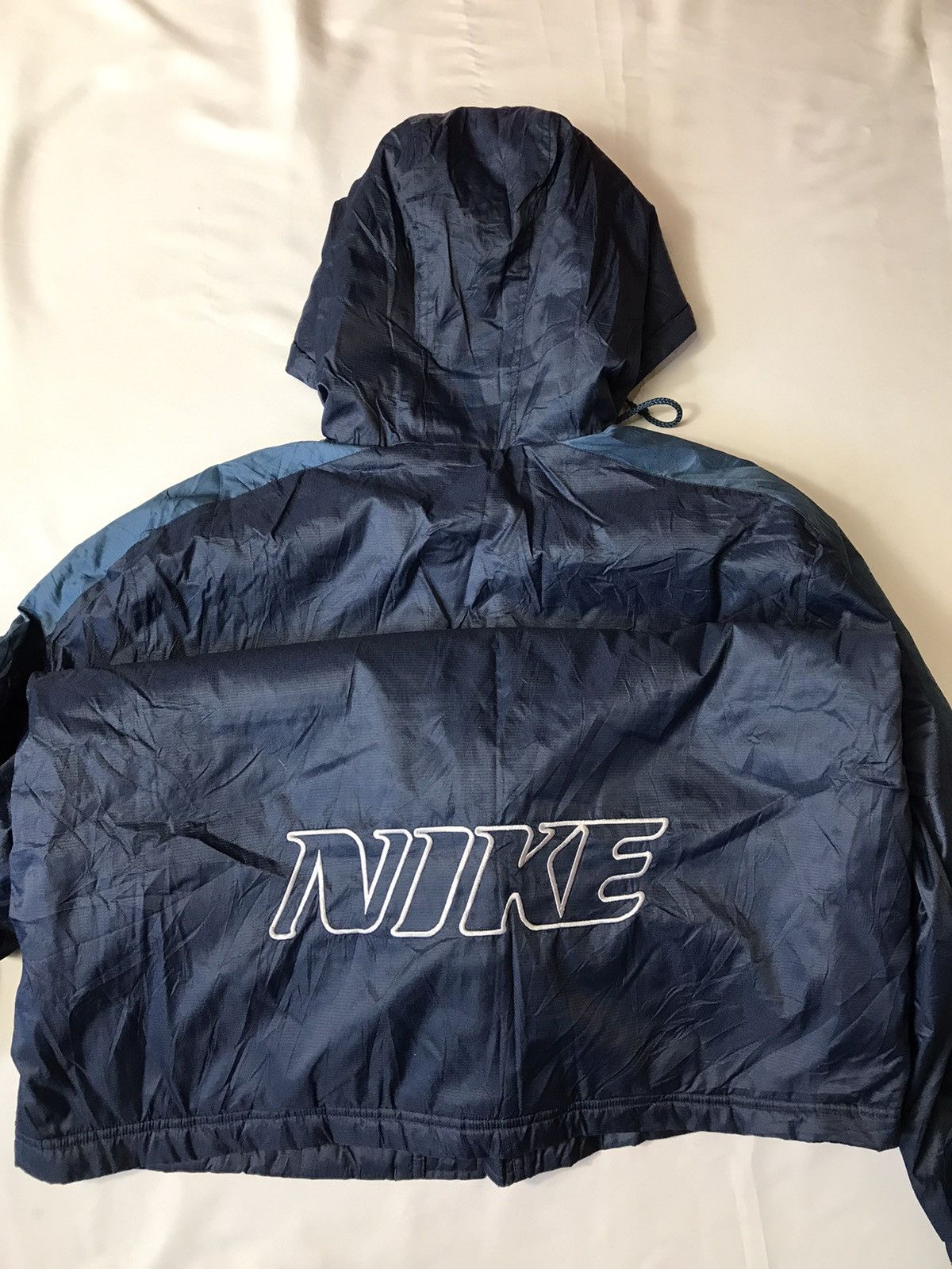 Nike × Vintage Vintage Nike big logo embroidery long jacket Size US XL / EU 56 / 4 - 2 Thumbnail