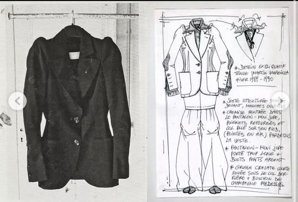 H&M × Maison Margiela Maison Margiela x H&M Re-Edition S/S1989 Shoulder Jacket Size XS / US 0-2 / IT 36-38 - 1 Thumbnail
